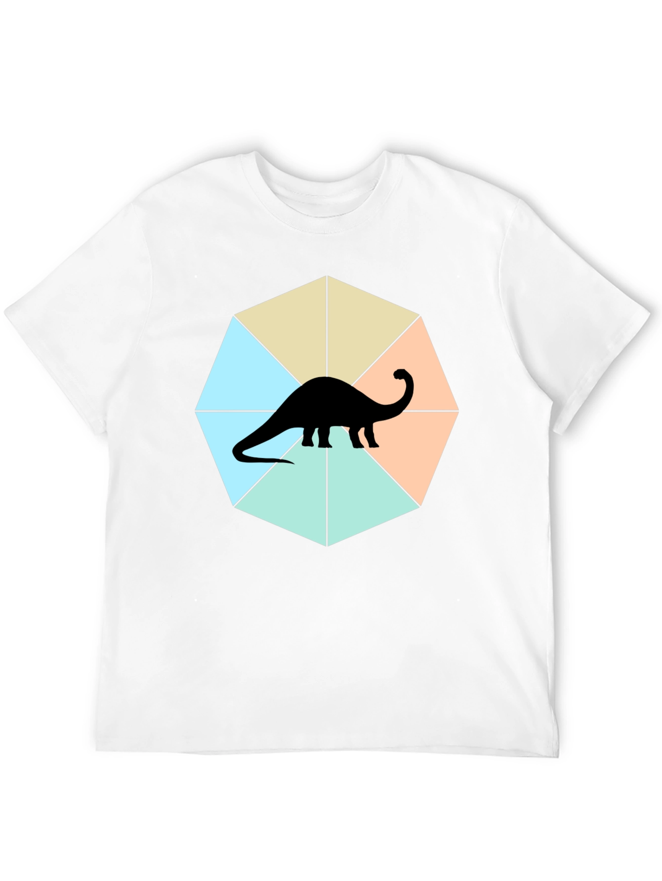 Dino Graphic Tee - Stylish Geometric Design