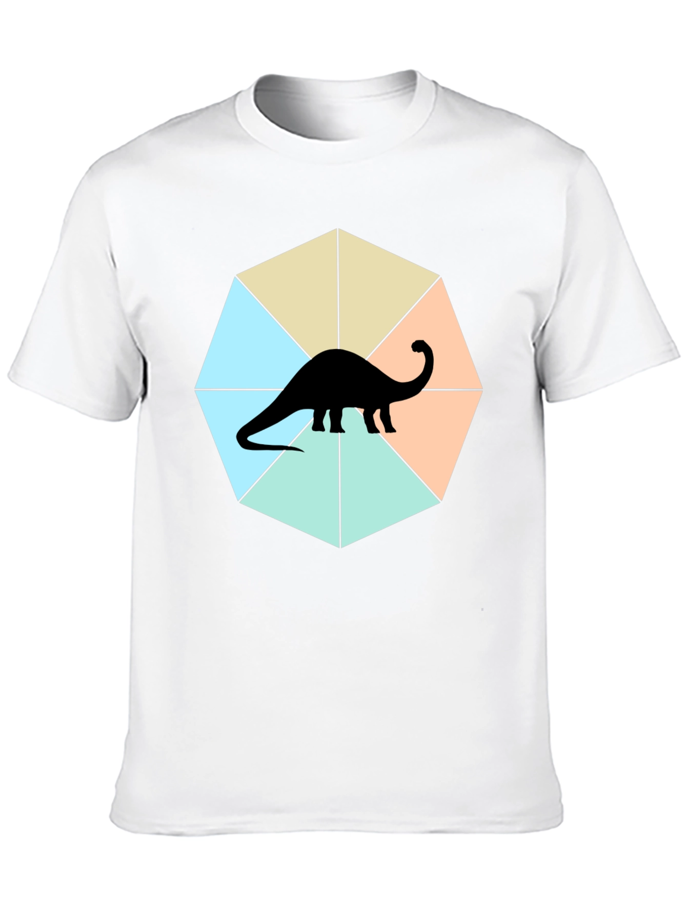 Dino Graphic Tee - Stylish Geometric Design