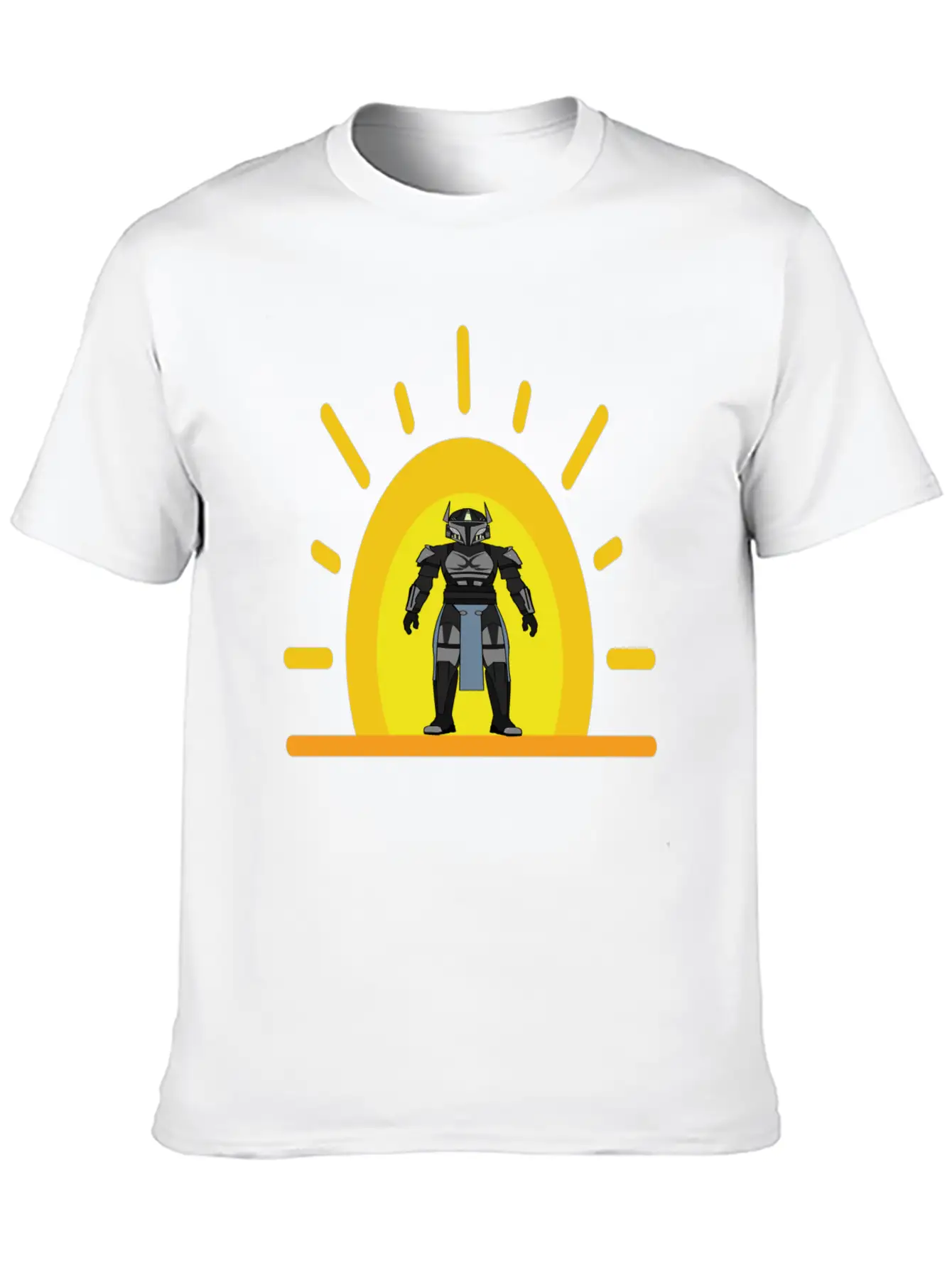 Star Wars Mens Mandalorian Warrior Graphic T-shirt Unisex Casual T-Shirt – Clean Design For Daily Comfort