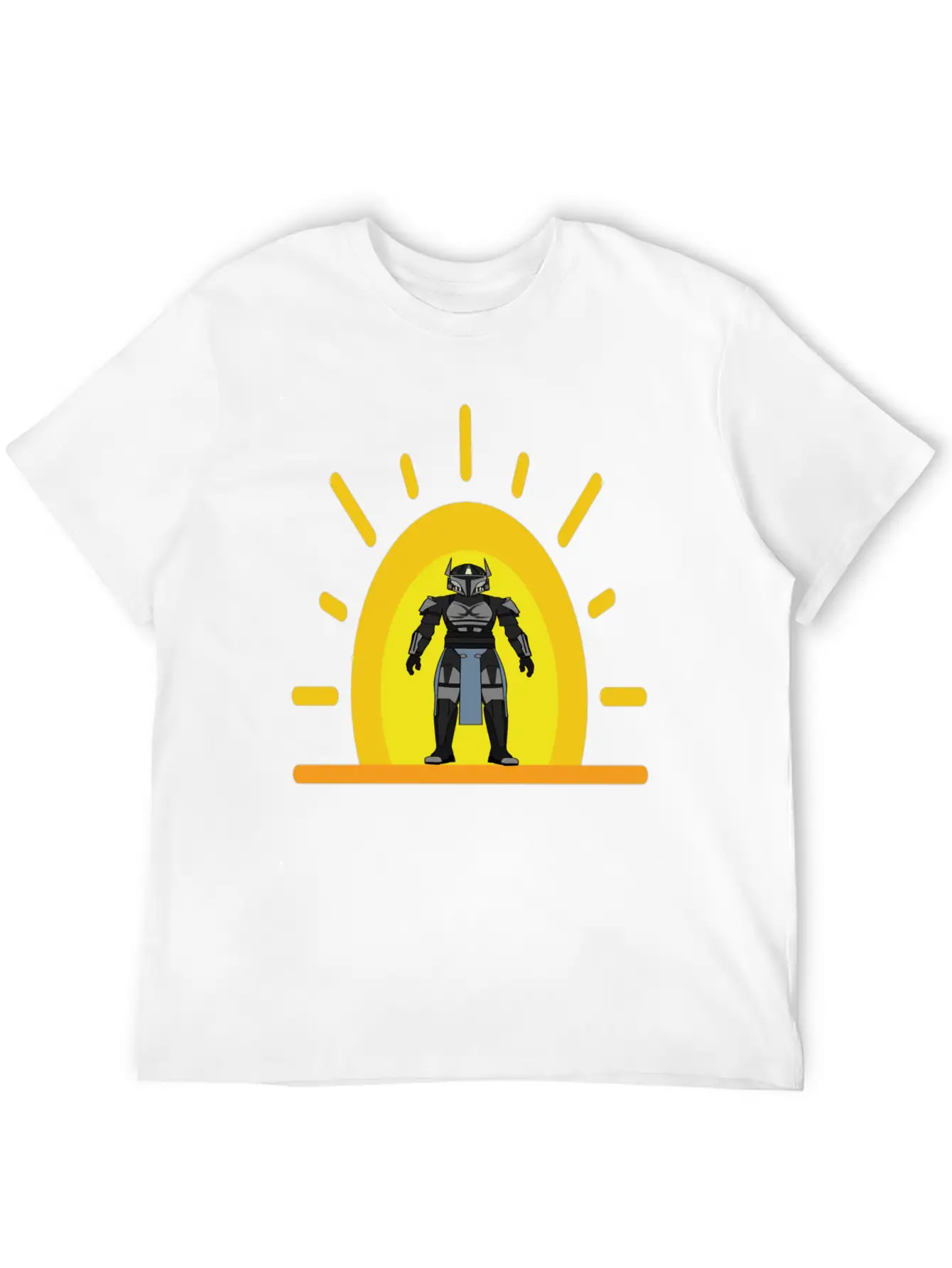 Star Wars Mens Mandalorian Warrior Graphic T-shirt Unisex Casual T-Shirt – Clean Design For Daily Comfort