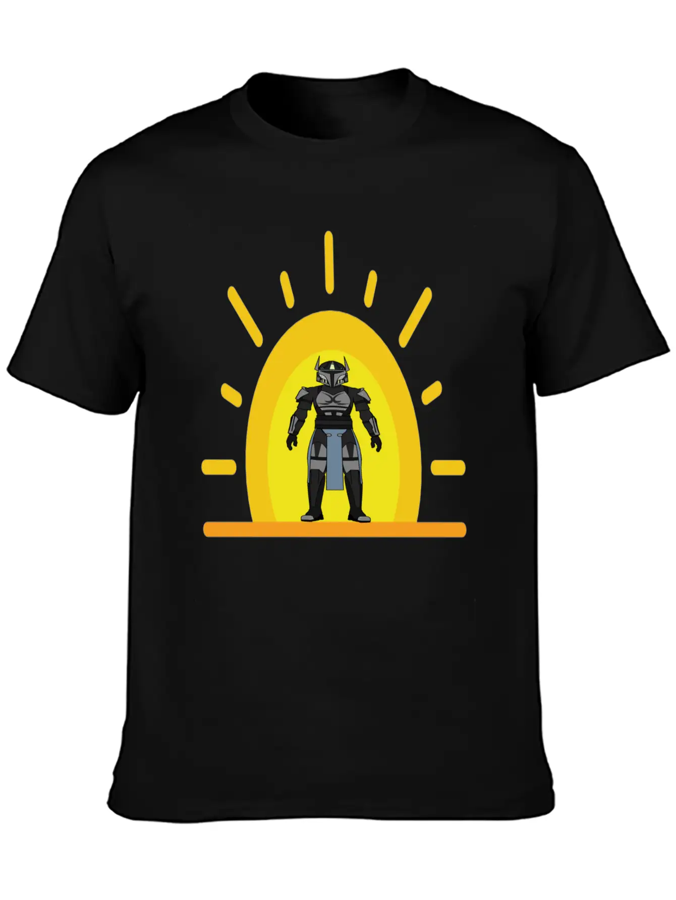 Star Wars Mens Mandalorian Warrior Graphic T-shirt Unisex Casual T-Shirt – Clean Design For Daily Comfort