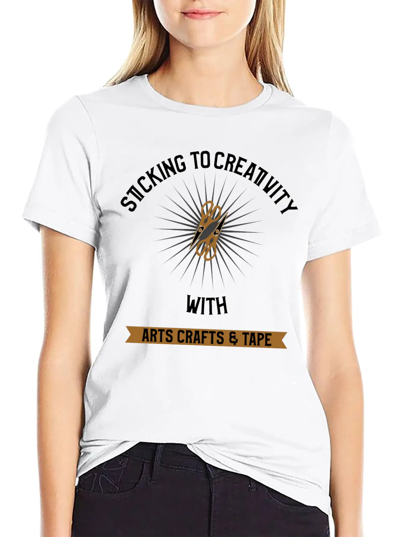 Sticking To Creativity With Arts Crafts Tape Unisex Casual T-Shirt – Clean Design For Daily Comfort