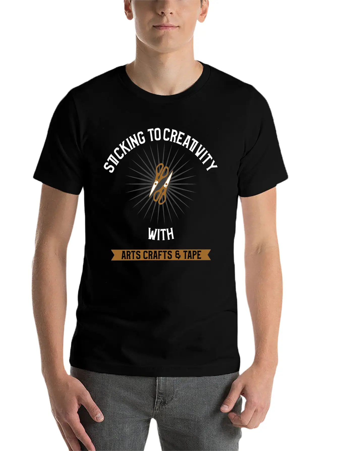 Sticking To Creativity With Arts Crafts Tape Unisex Casual T-Shirt – Clean Design For Daily Comfort