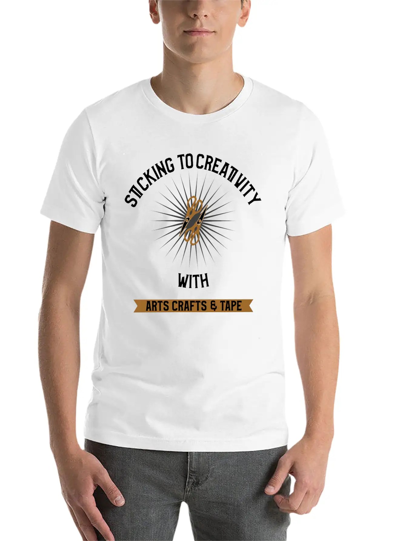 Sticking To Creativity With Arts Crafts Tape Unisex Casual T-Shirt – Clean Design For Daily Comfort