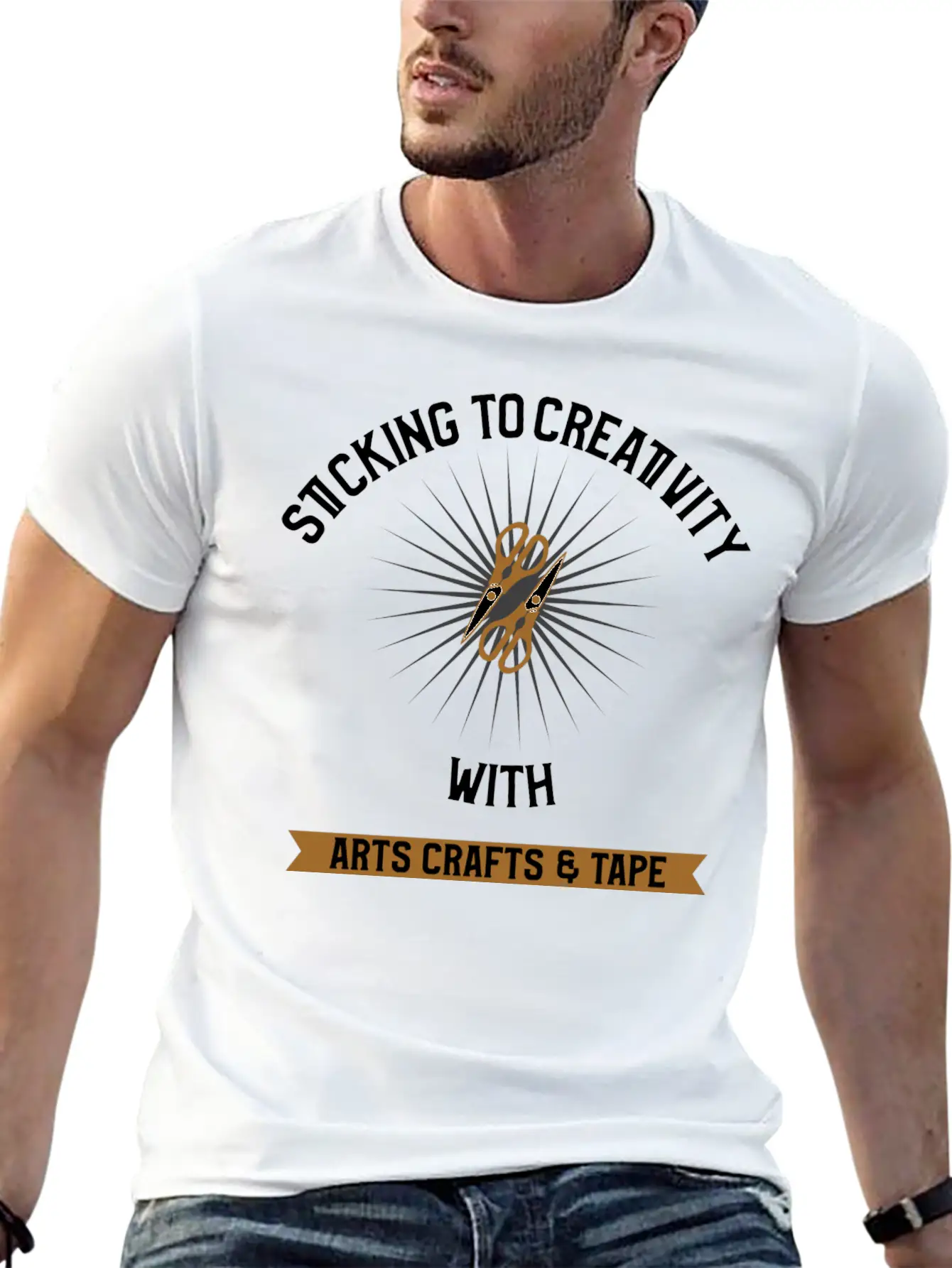 Sticking To Creativity With Arts Crafts Tape Unisex Casual T-Shirt – Clean Design For Daily Comfort