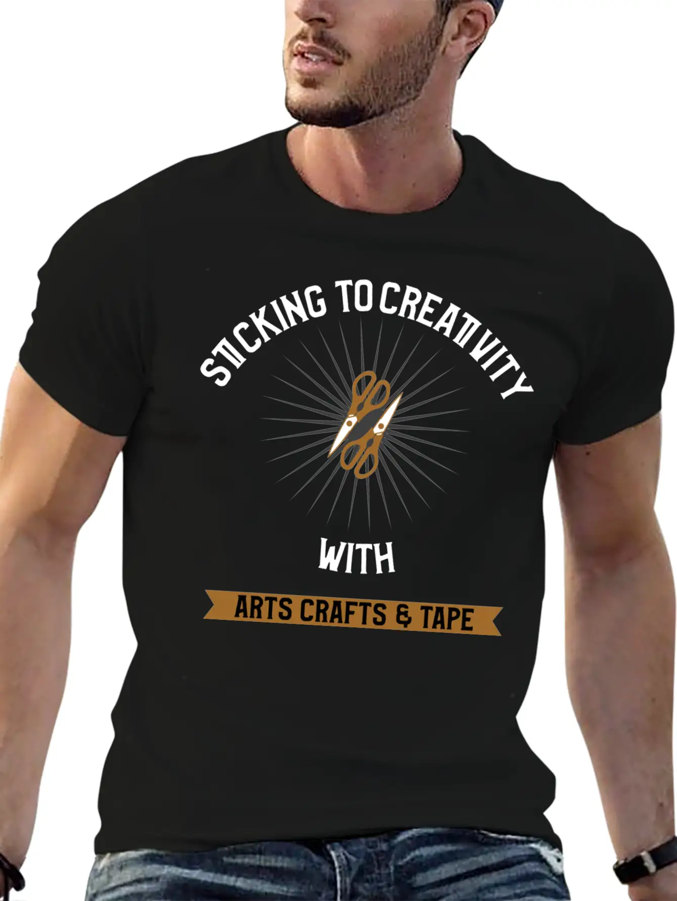 Sticking To Creativity With Arts Crafts Tape Unisex Casual T-Shirt – Clean Design For Daily Comfort