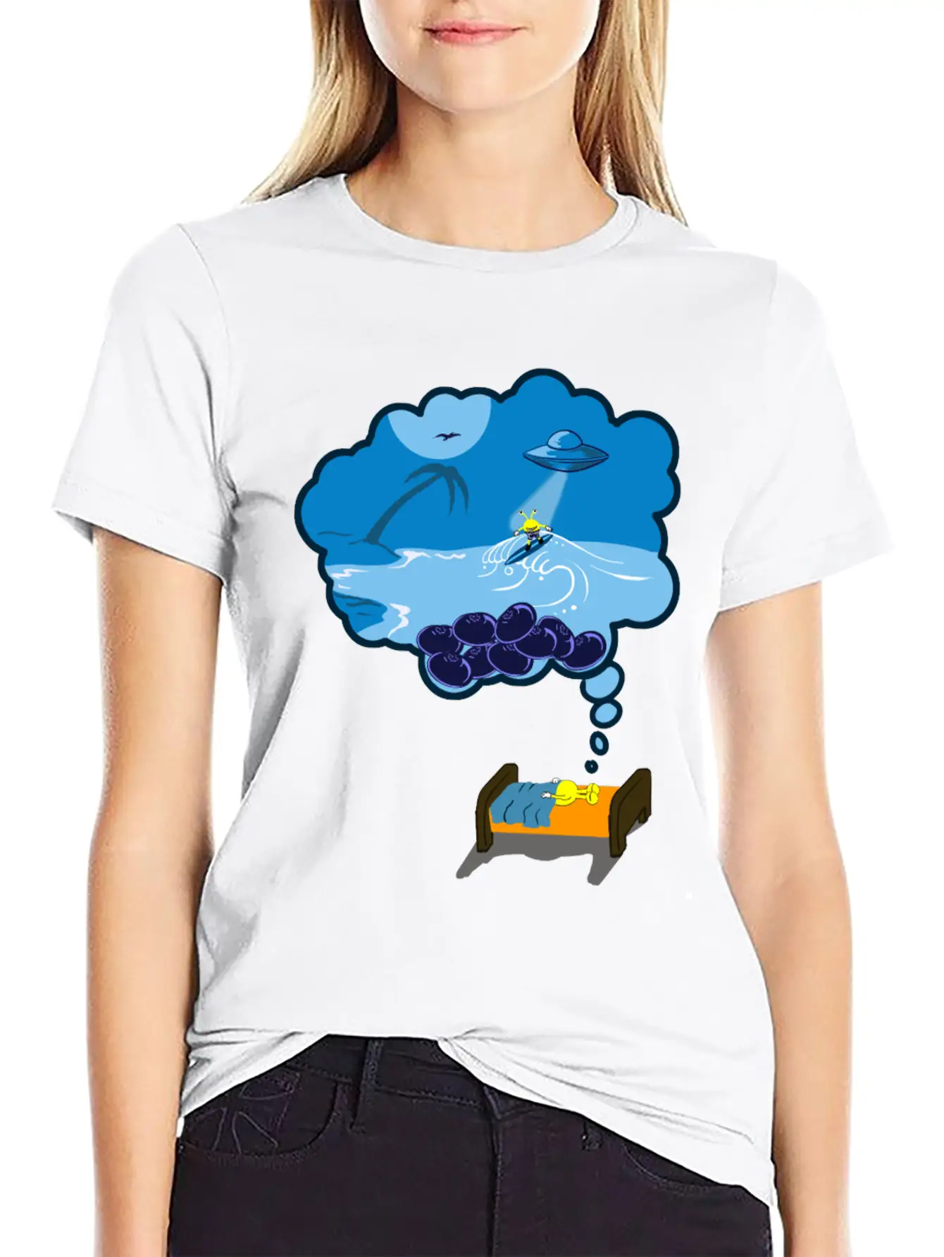 Strainge - Blue Dream Marijuana Strain Shirt Unisex Casual T-Shirt – Clean Design For Daily Comfort