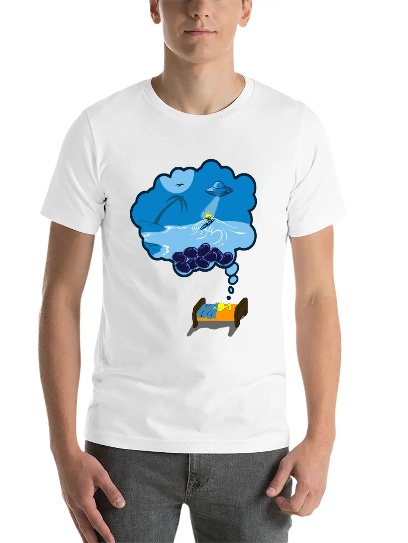 Strainge - Blue Dream Marijuana Strain Shirt Unisex Casual T-Shirt – Clean Design For Daily Comfort