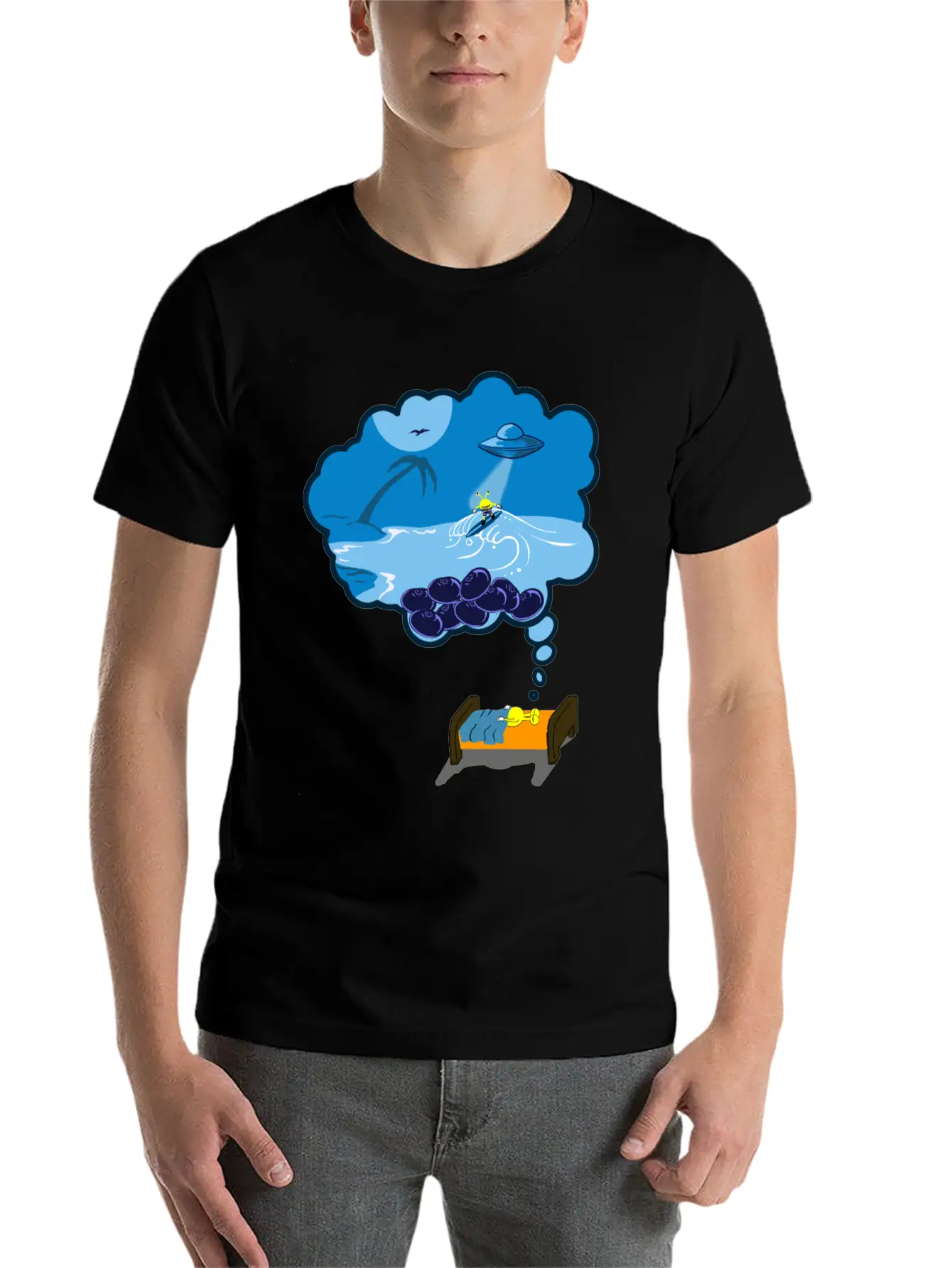 Strainge - Blue Dream Marijuana Strain Shirt Unisex Casual T-Shirt – Clean Design For Daily Comfort