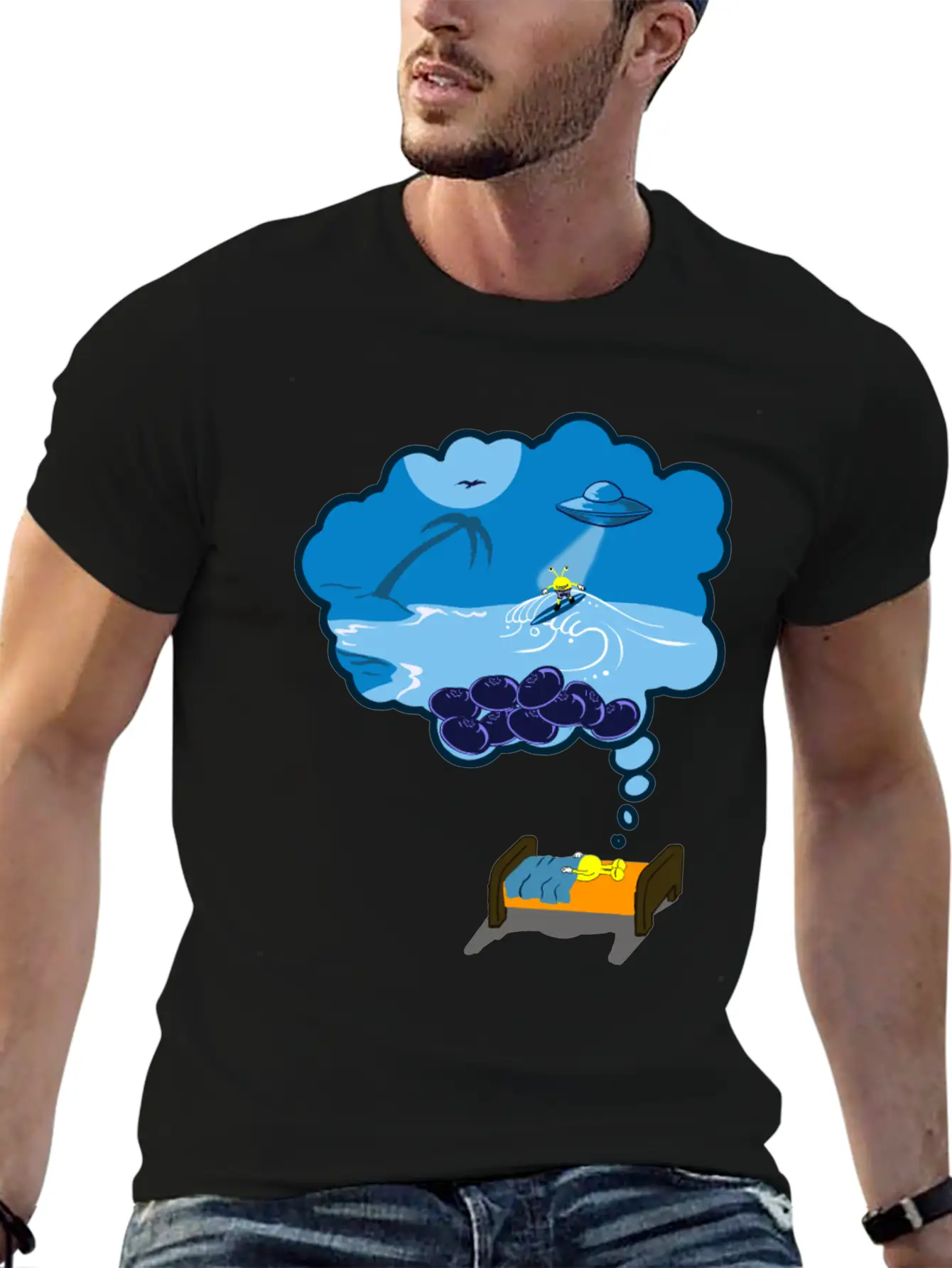 Strainge - Blue Dream Marijuana Strain Shirt Unisex Casual T-Shirt – Clean Design For Daily Comfort