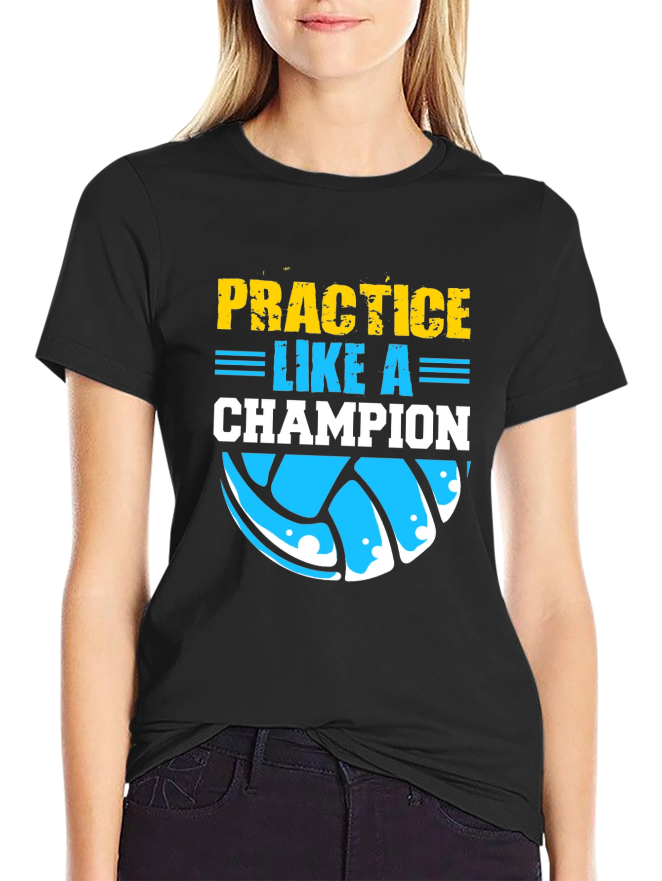 Practice Like a Champion Volleyball T-Shirt
