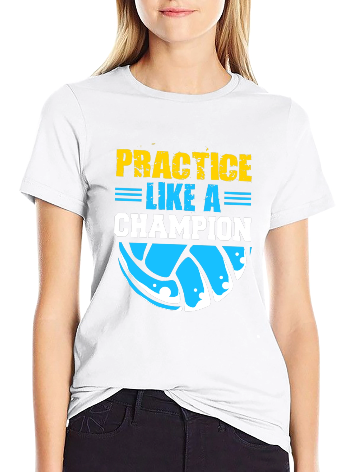 Practice Like a Champion Volleyball T-Shirt