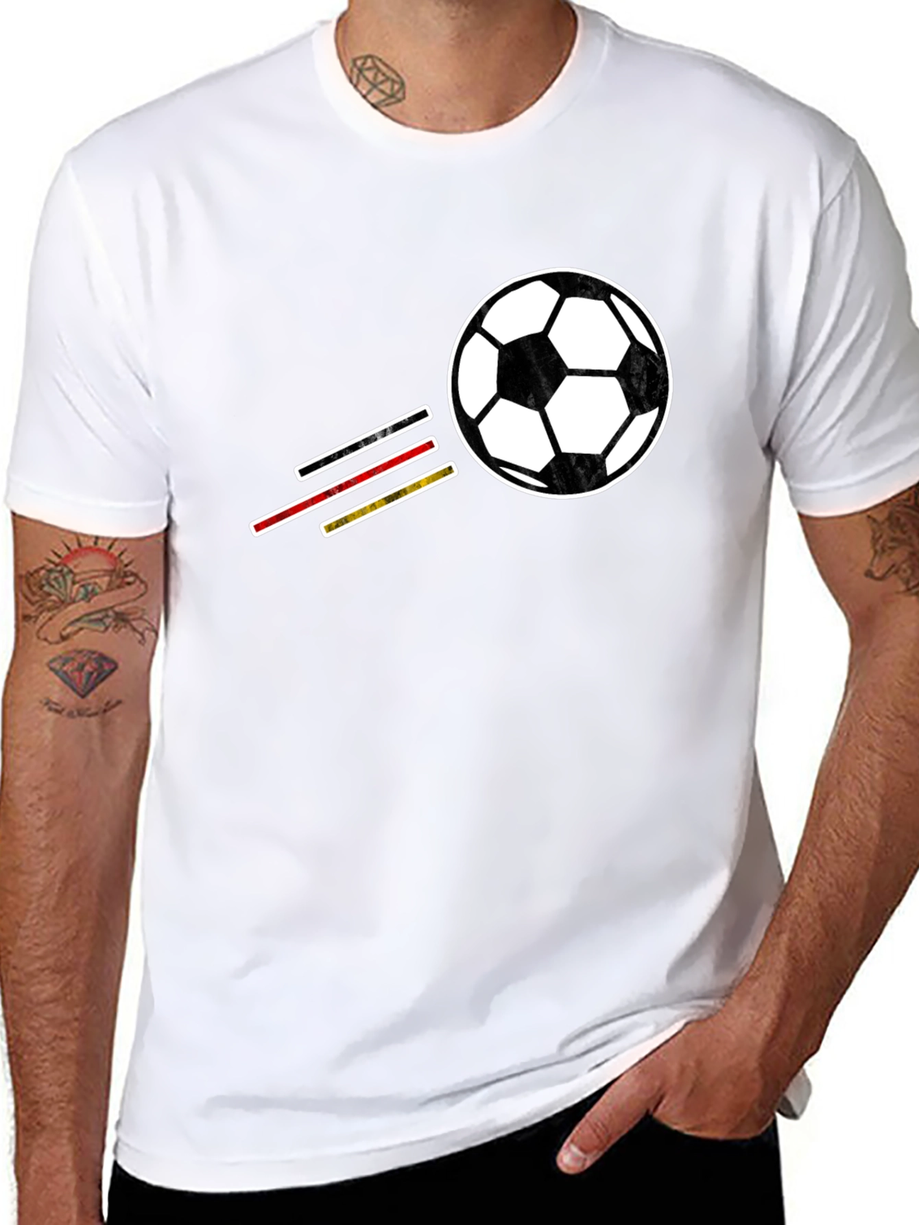 Soccer Ball T-Shirt - Black Graphic Tee
