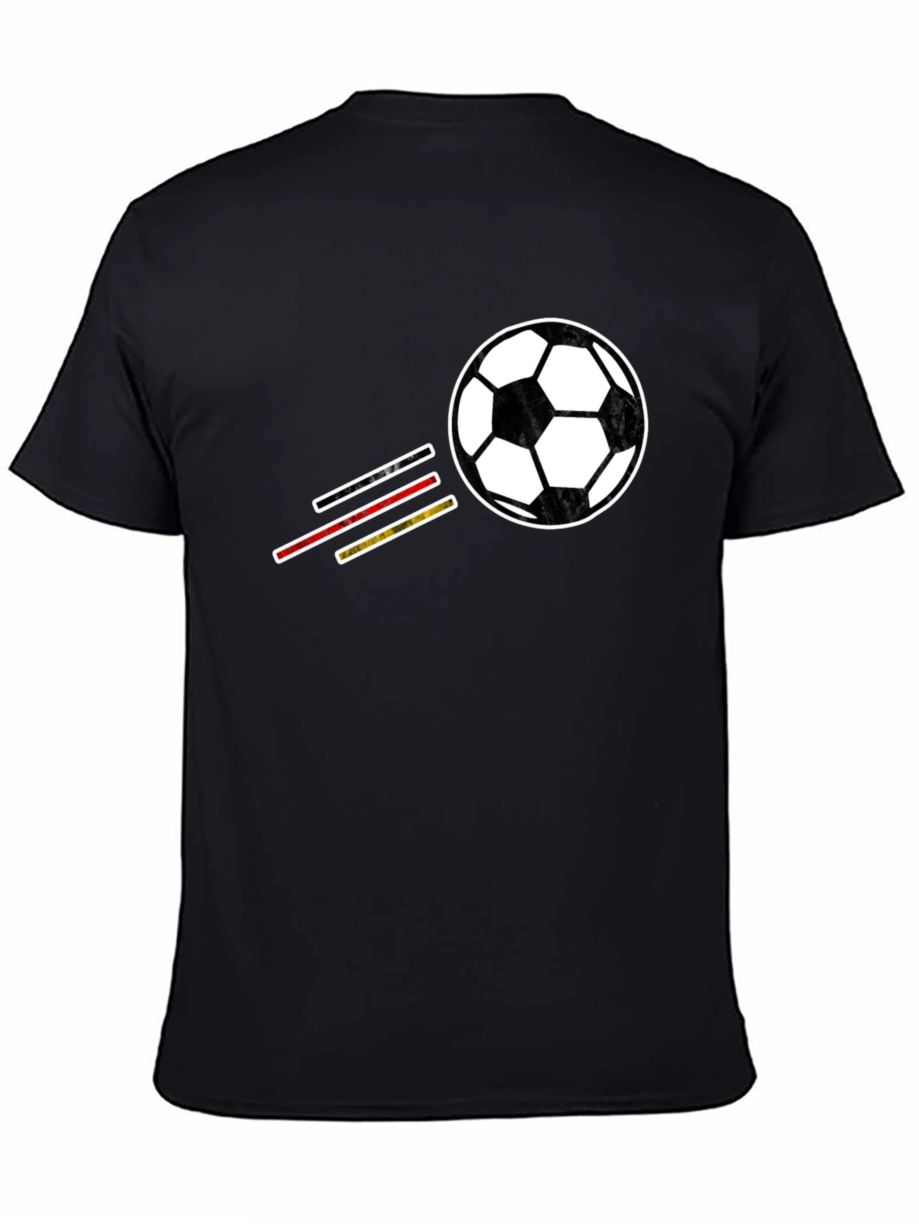 Soccer Ball T-Shirt - Black Graphic Tee
