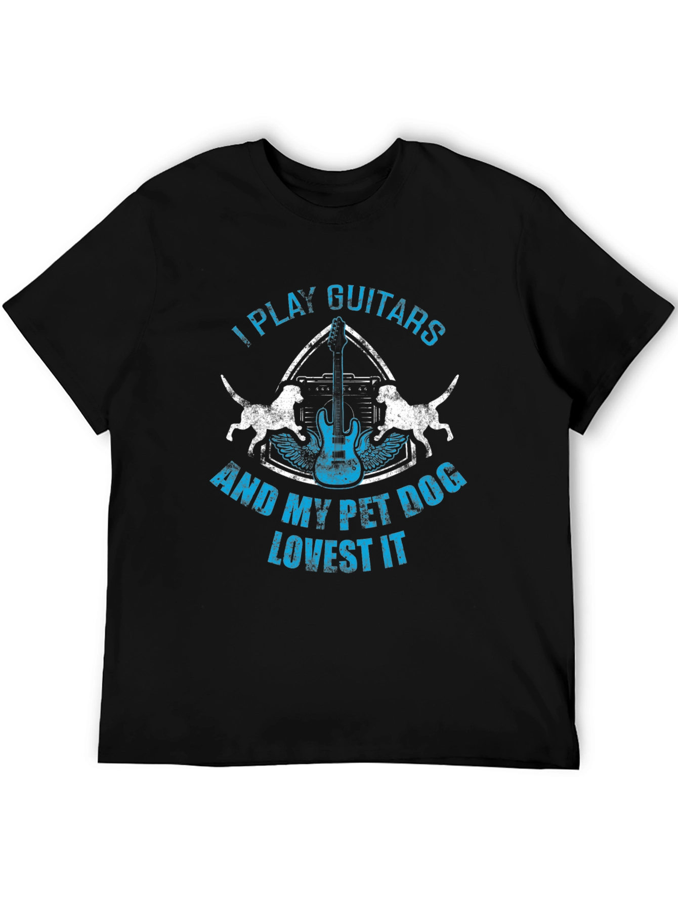 Guitar & Dog Lover Graphic Tee