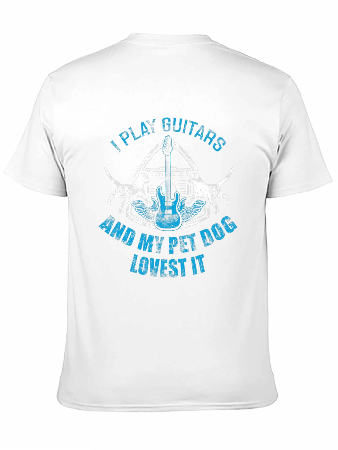 Guitar & Dog Lover Graphic Tee