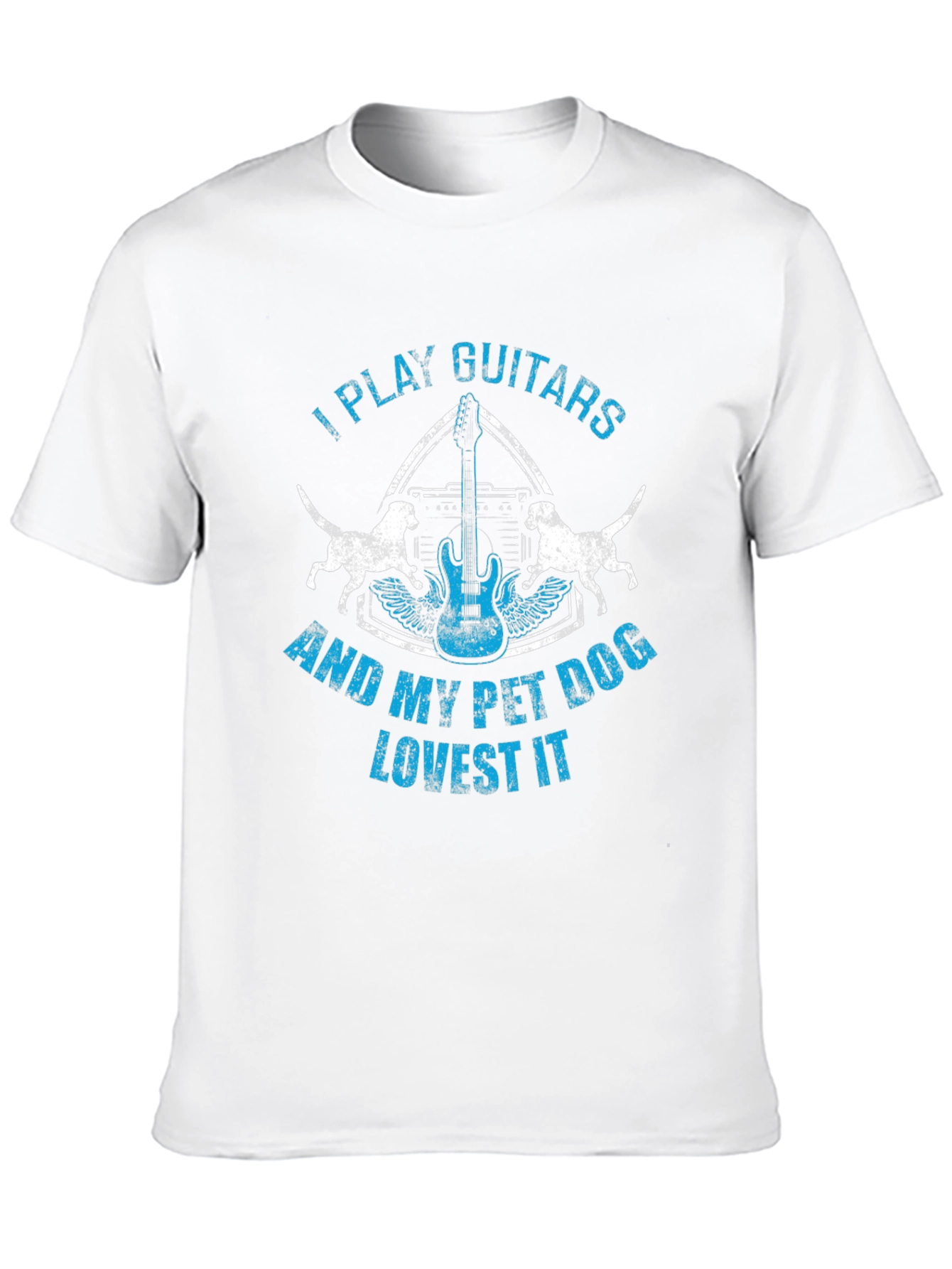 Guitar & Dog Lover Graphic Tee