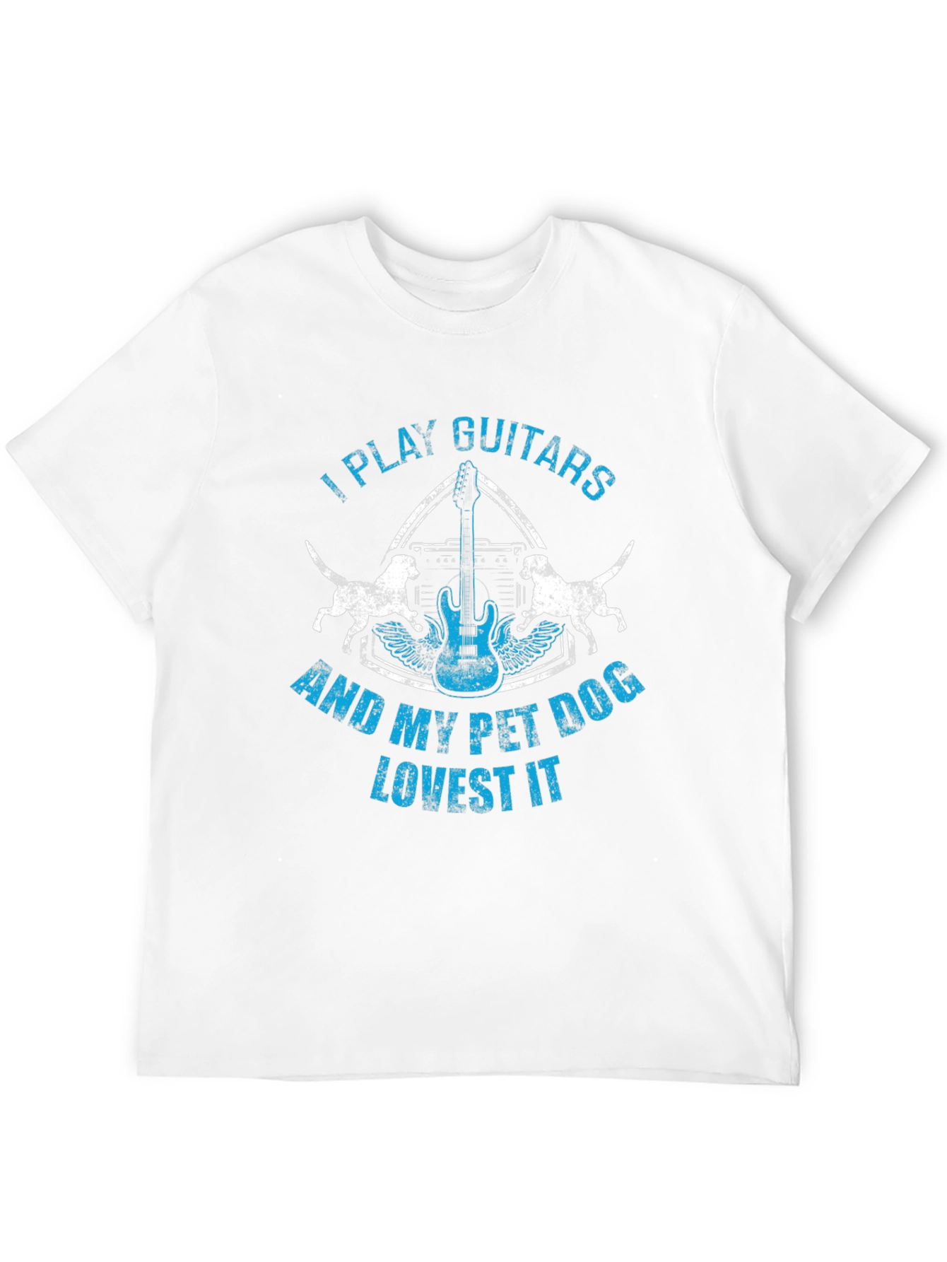 Guitar & Dog Lover Graphic Tee
