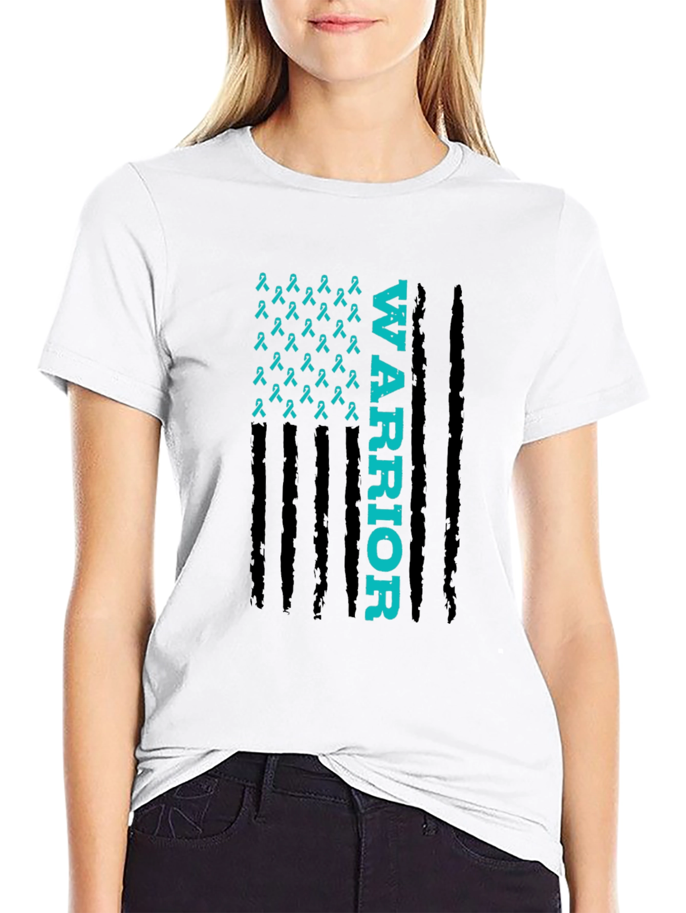 Warrior Ribbon Graphic Tee