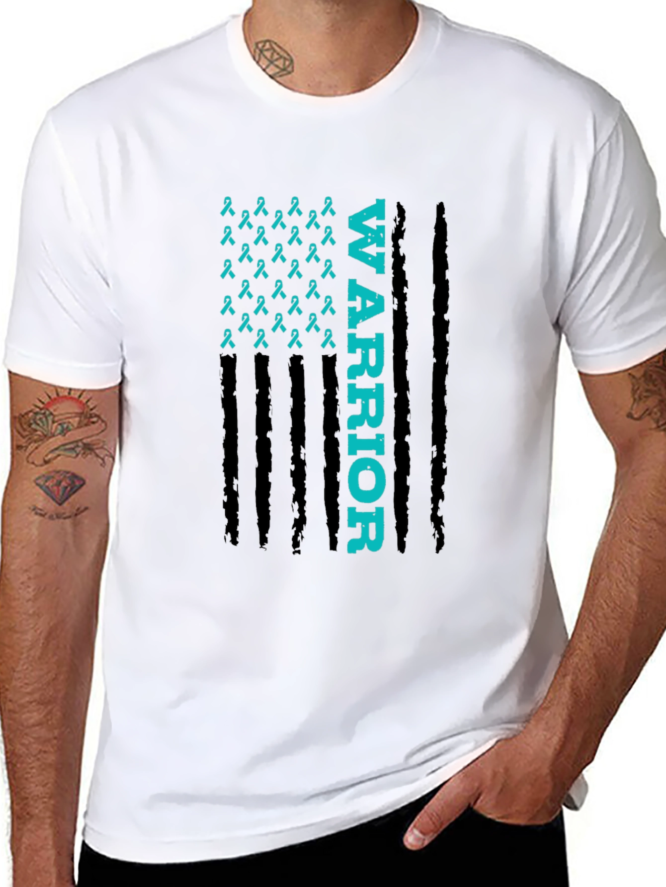 Warrior Ribbon Graphic Tee