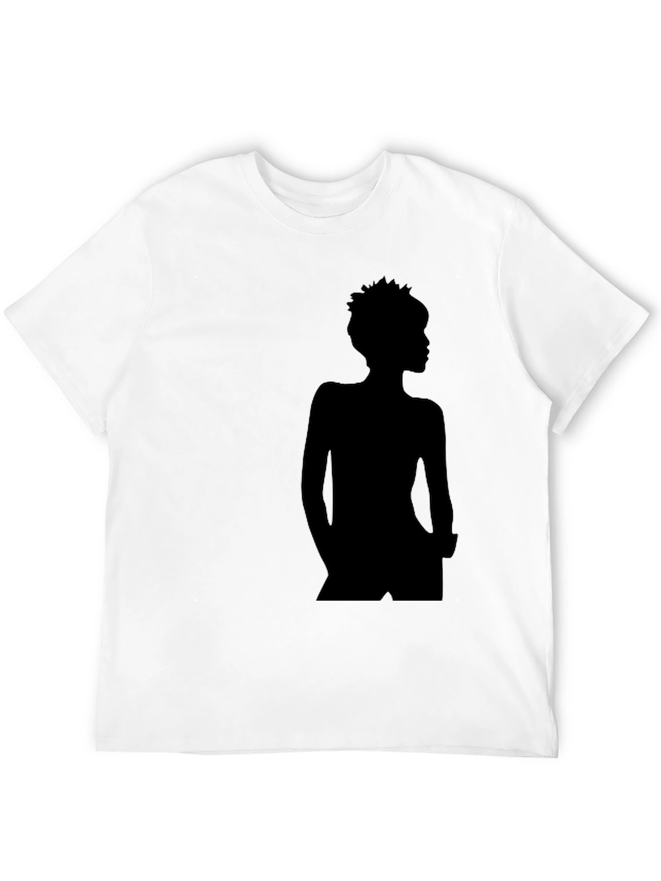 Silhouette Graphic Tee - Classic Black Cotton