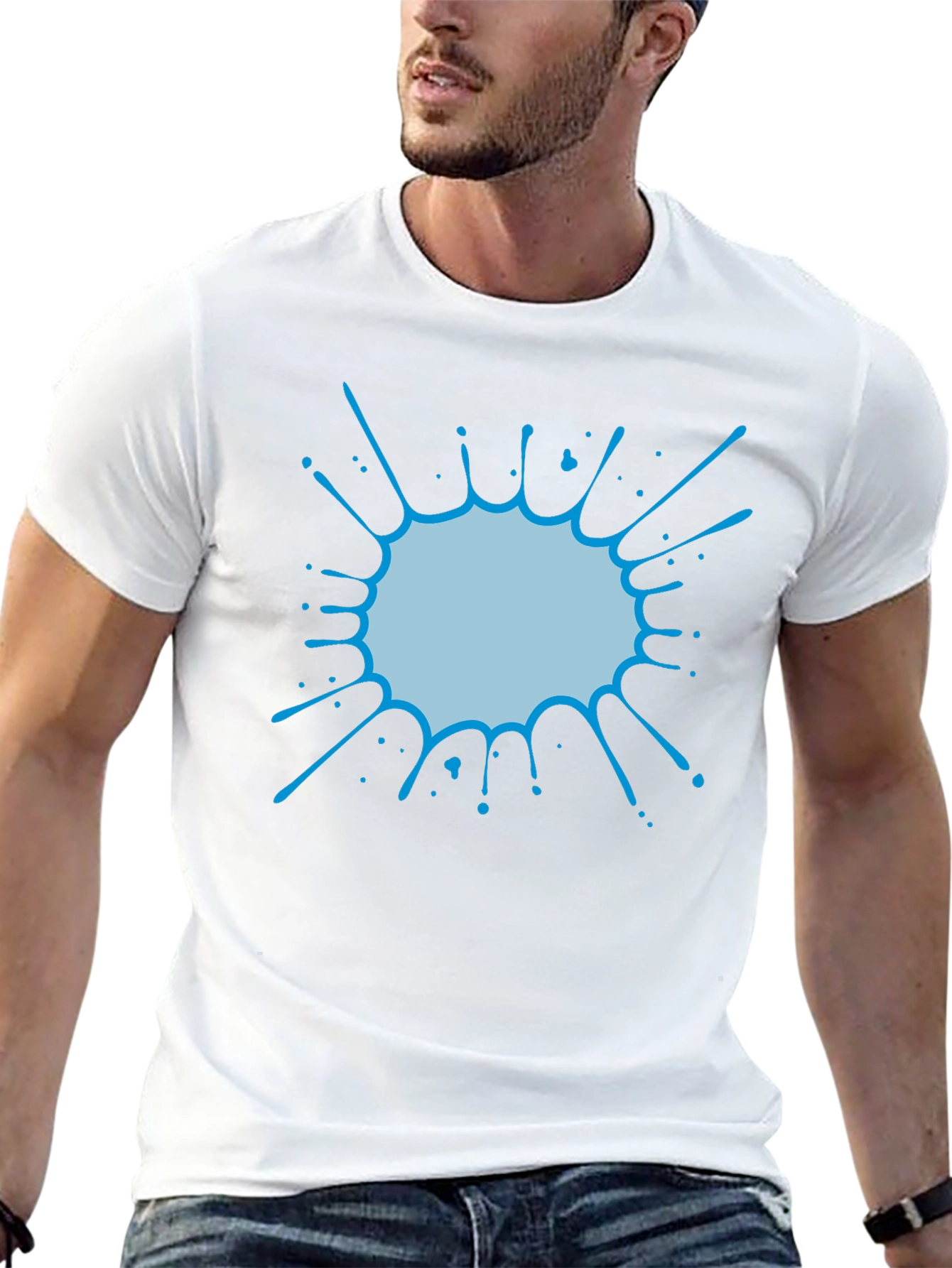 Cool Splatter Graphic Tee - Casual Comfort
