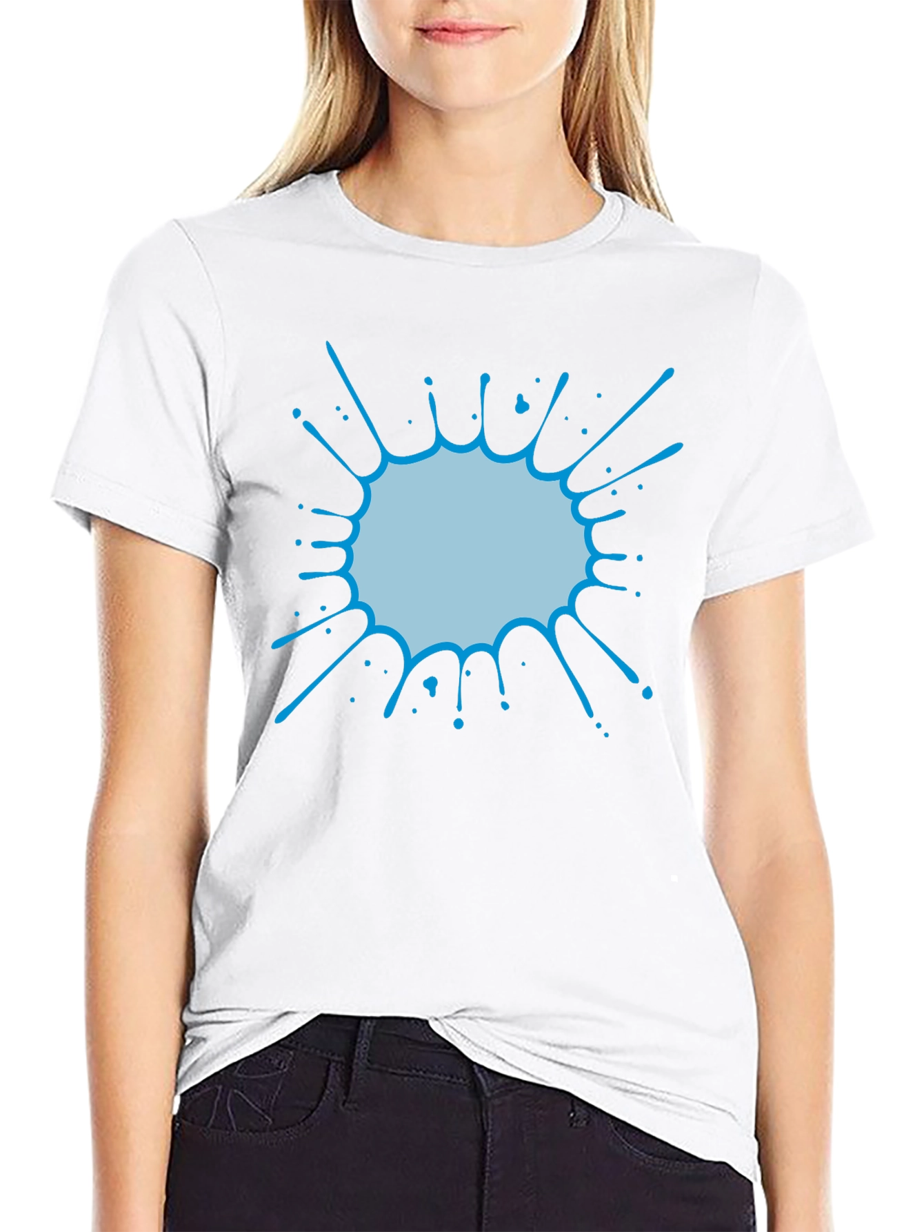 Cool Splatter Graphic Tee - Casual Comfort