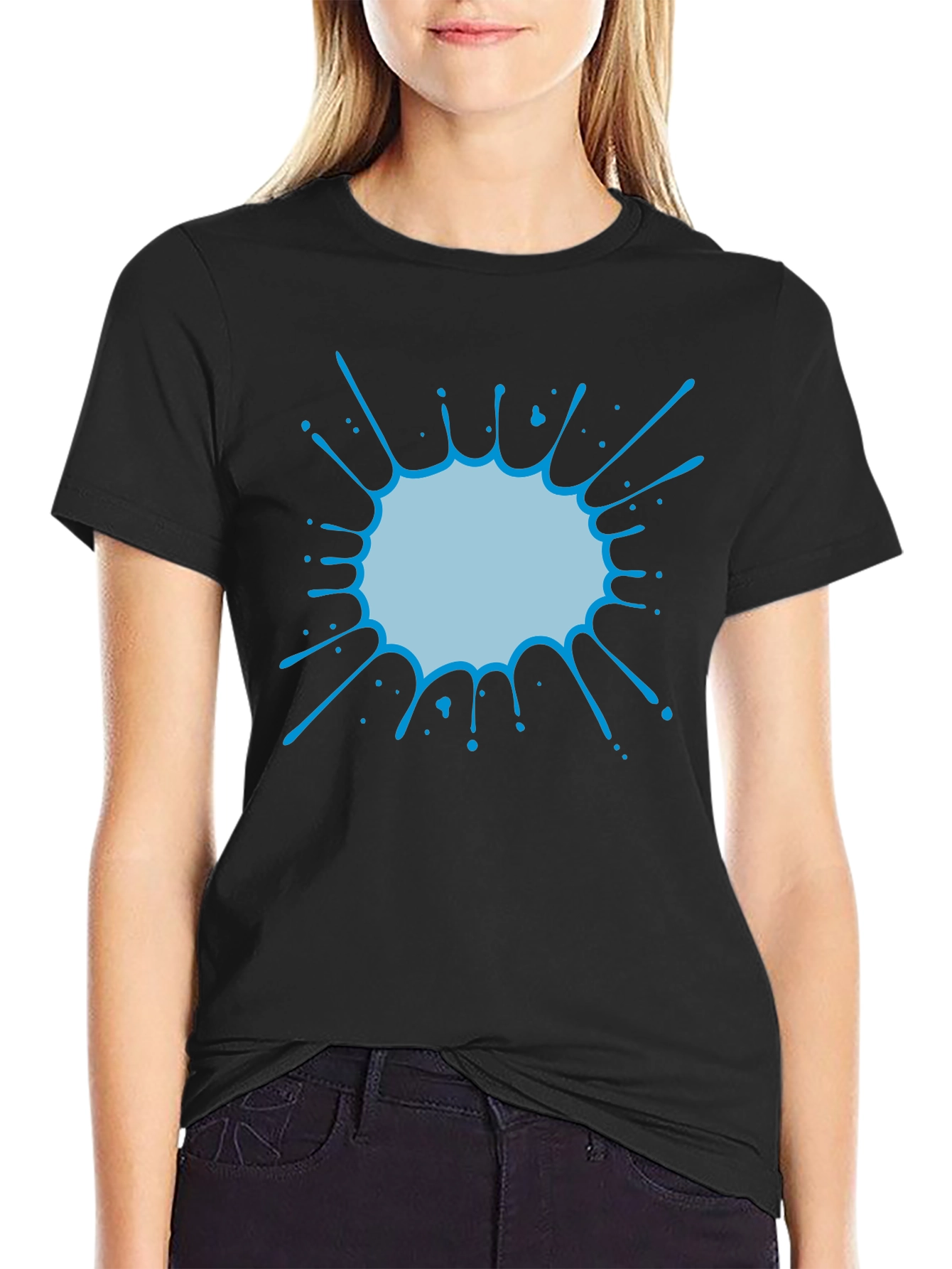 Cool Splatter Graphic Tee - Casual Comfort