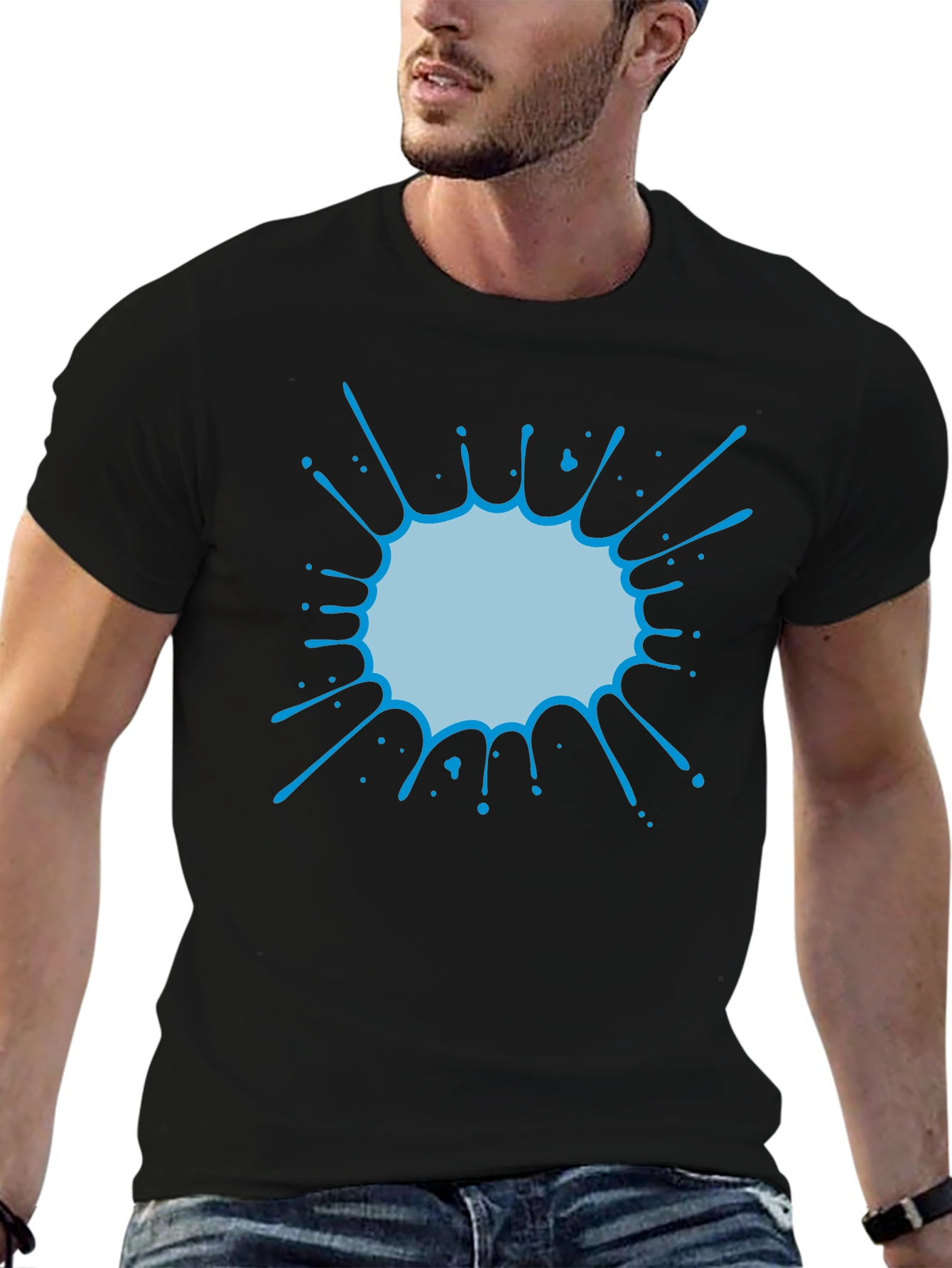 Cool Splatter Graphic Tee - Casual Comfort