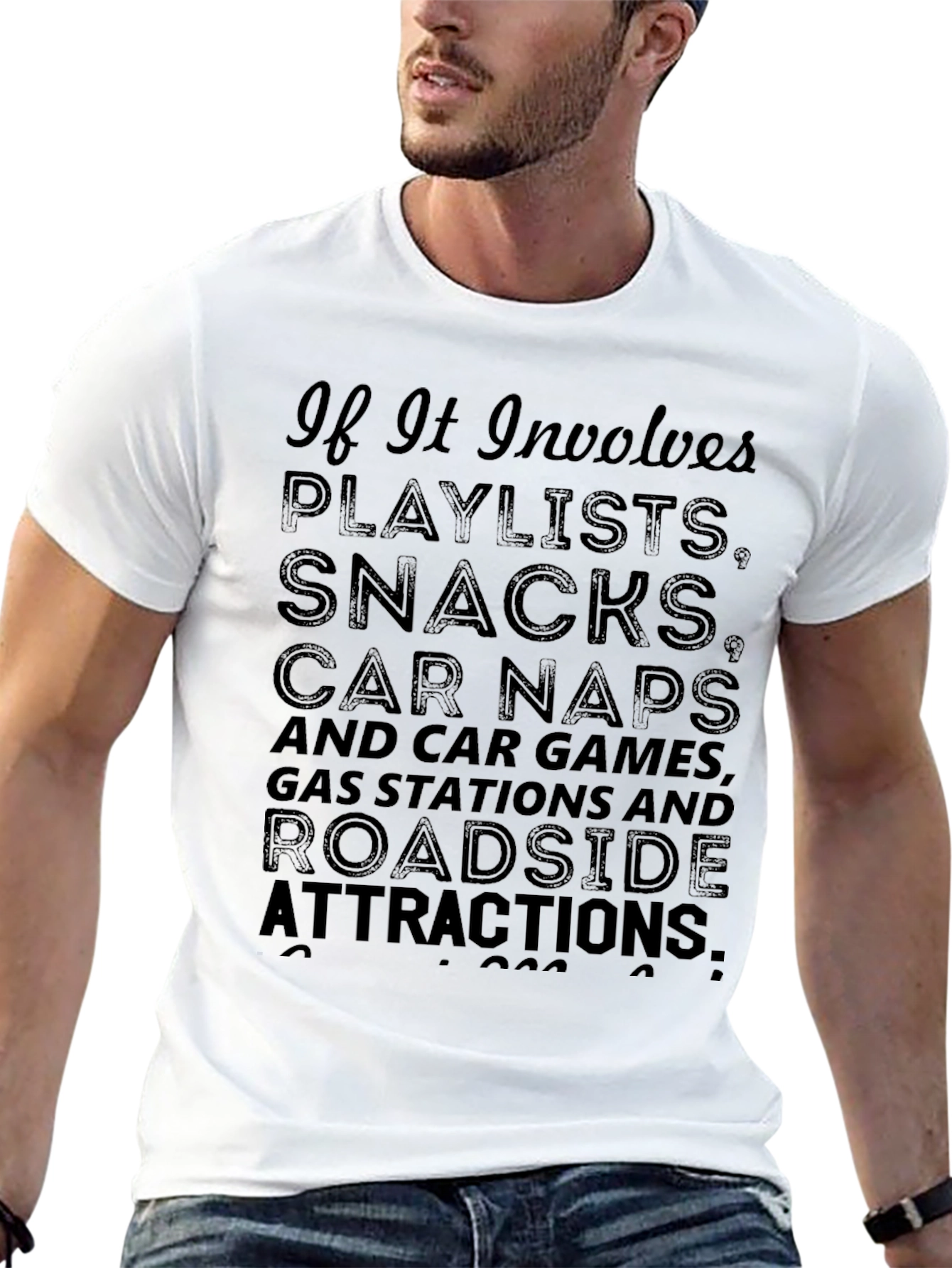 Road Trip T-Shirt: Playlists Snacks & Adventures!