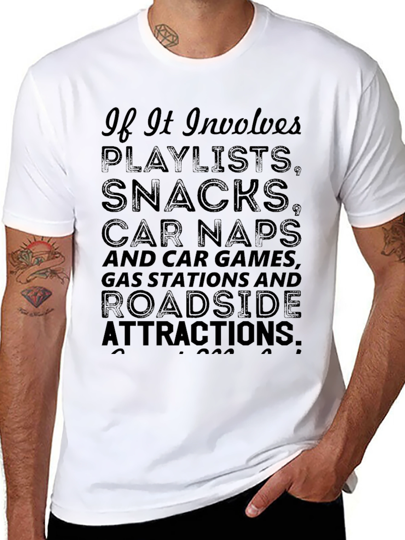 Road Trip T-Shirt: Playlists Snacks & Adventures!