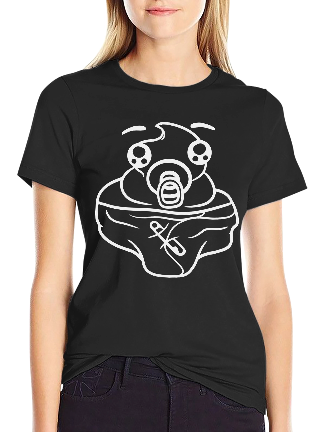 Funny Baby Diaper Graphic T-Shirt