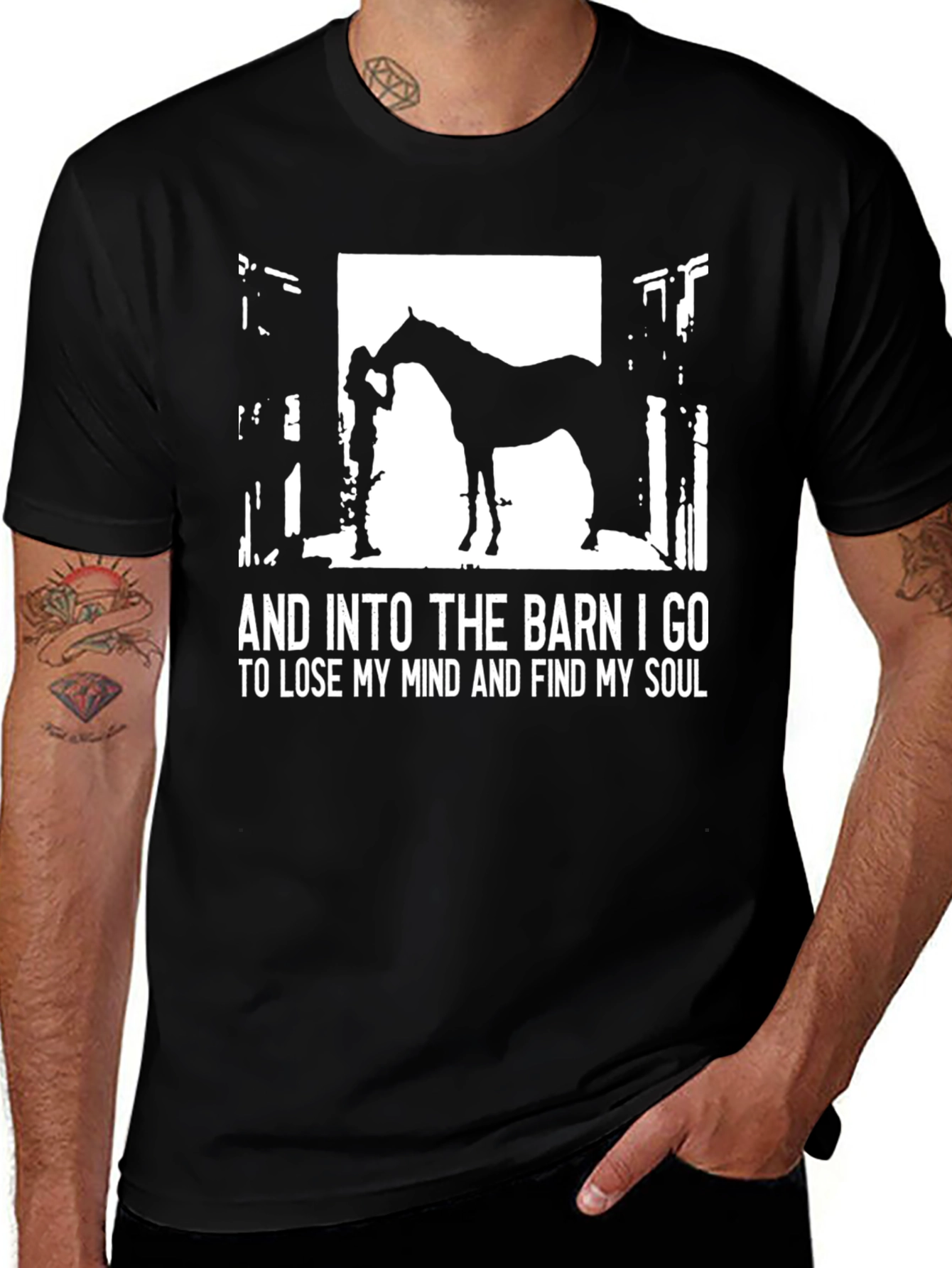 Barn Soul Graphic Tee - Horse Lovers Shirt
