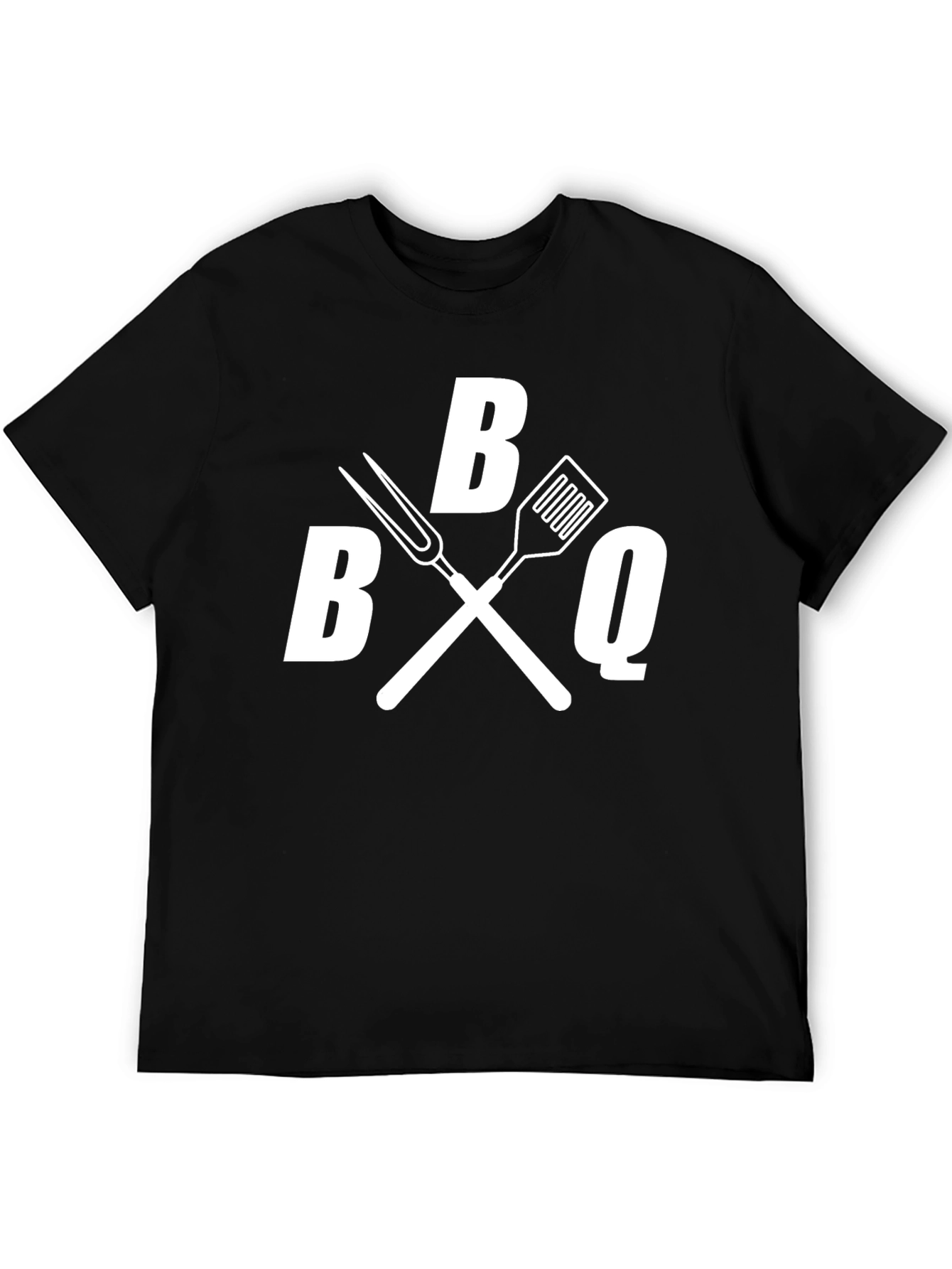 BBQ T-Shirt - Grilling Utensil Graphic Tee - Black