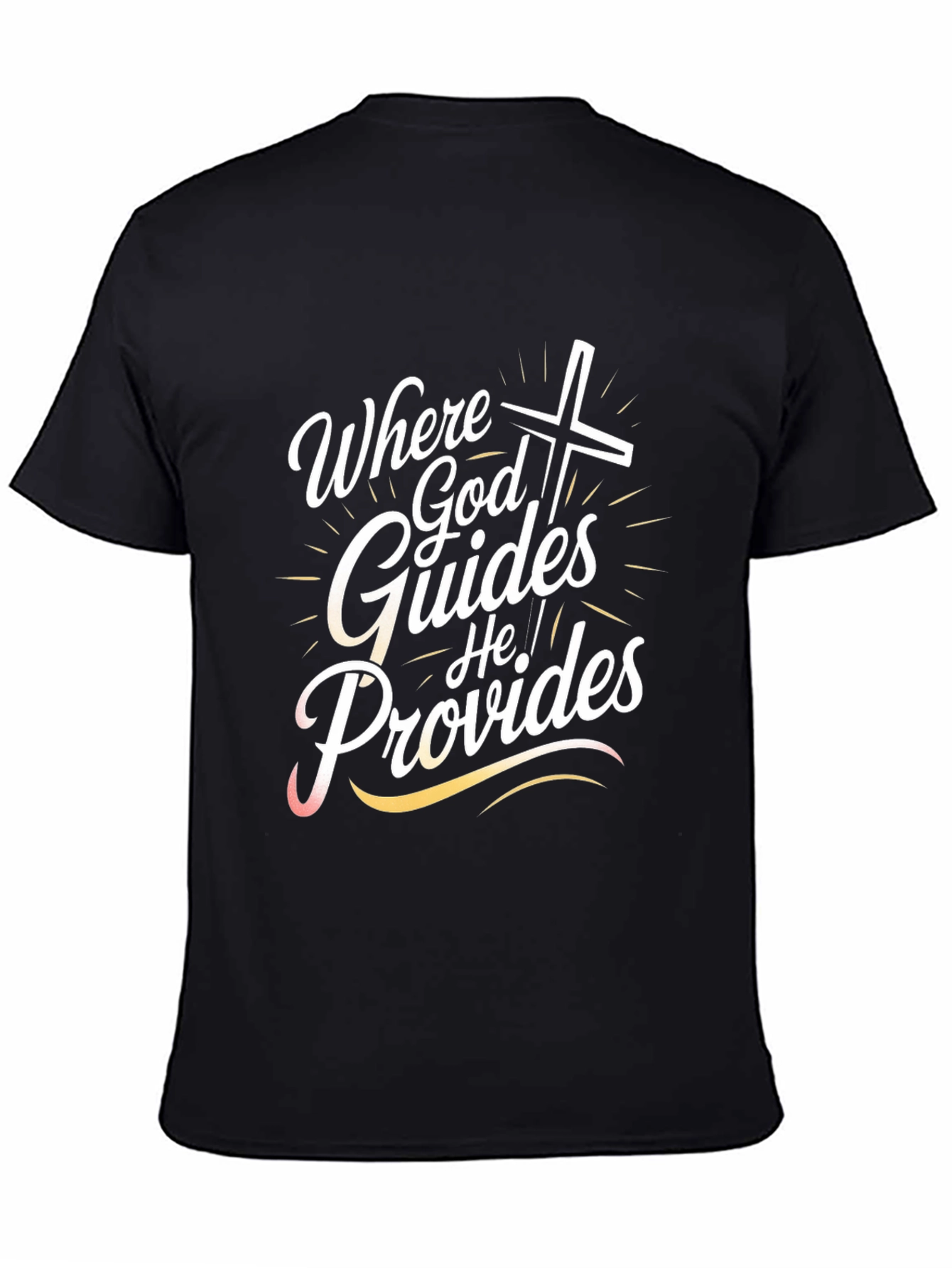 Where God Guides T-Shirt - Christian Faith Tee