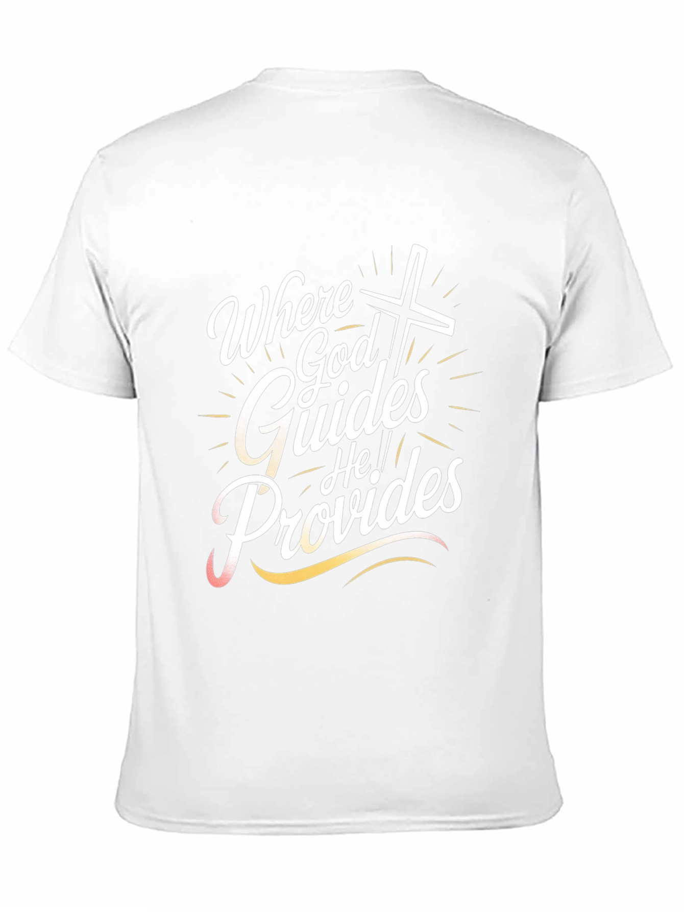 Where God Guides T-Shirt - Christian Faith Tee