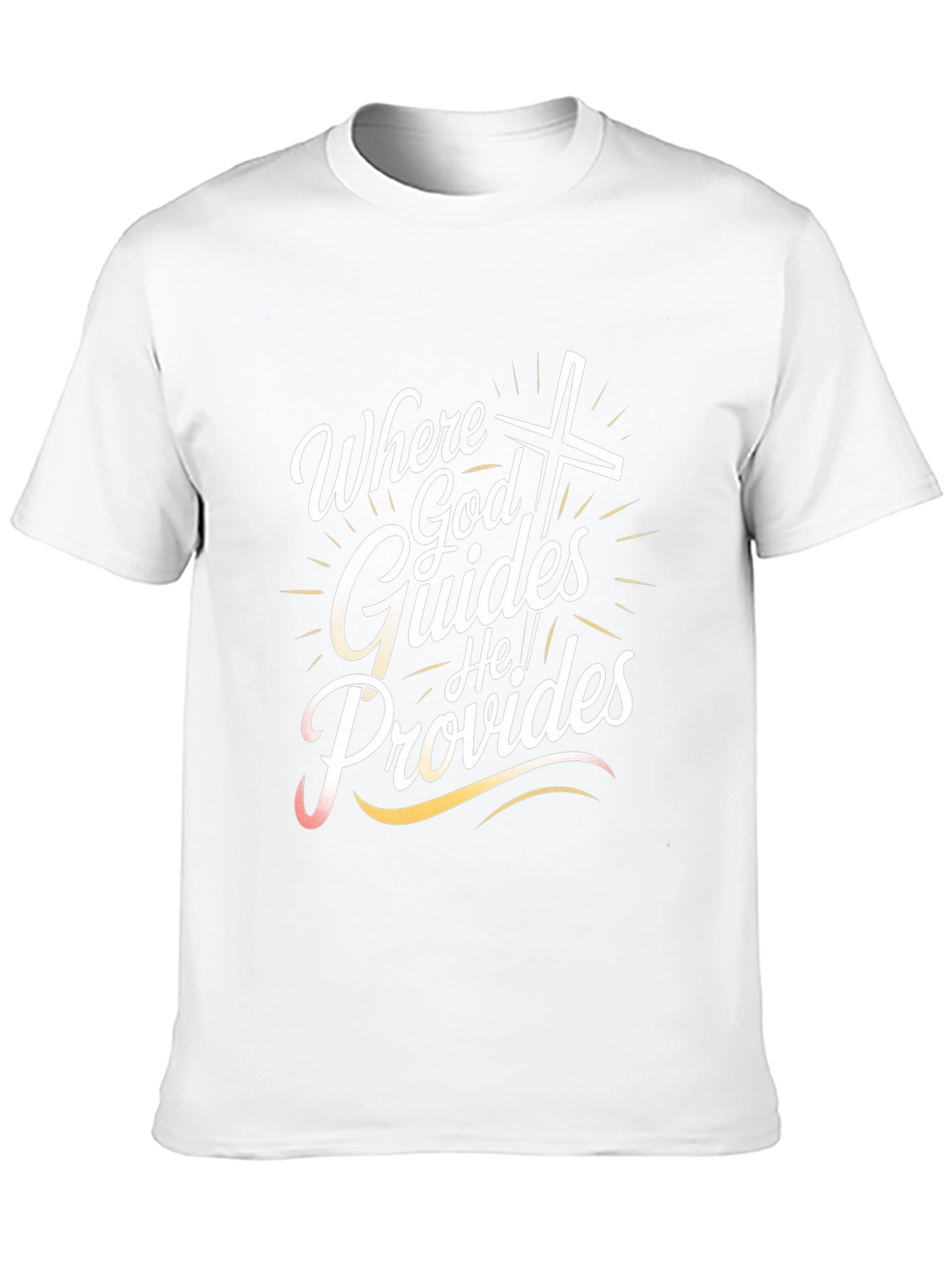 Where God Guides T-Shirt - Christian Faith Tee
