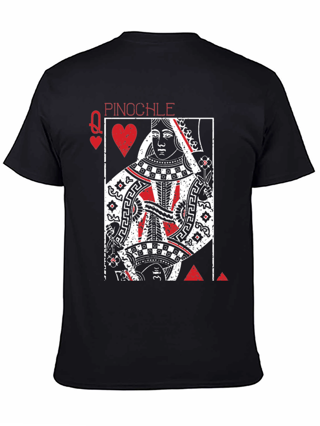 Queen of Hearts Pinocle Graphic T-Shirt