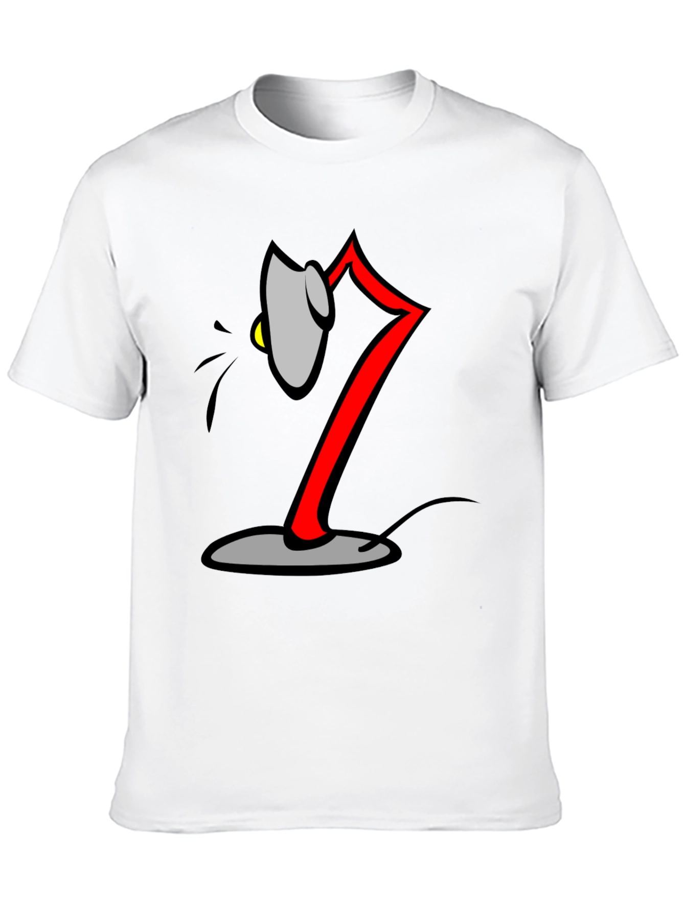 Cartoon Lamp Black T-Shirt