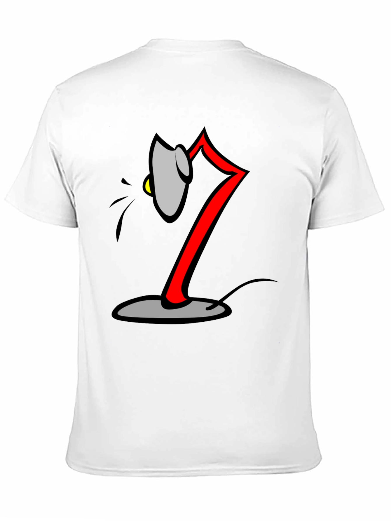 Cartoon Lamp Black T-Shirt