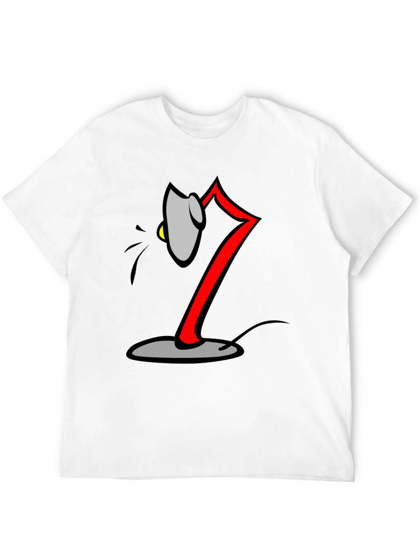 Cartoon Lamp Black T-Shirt