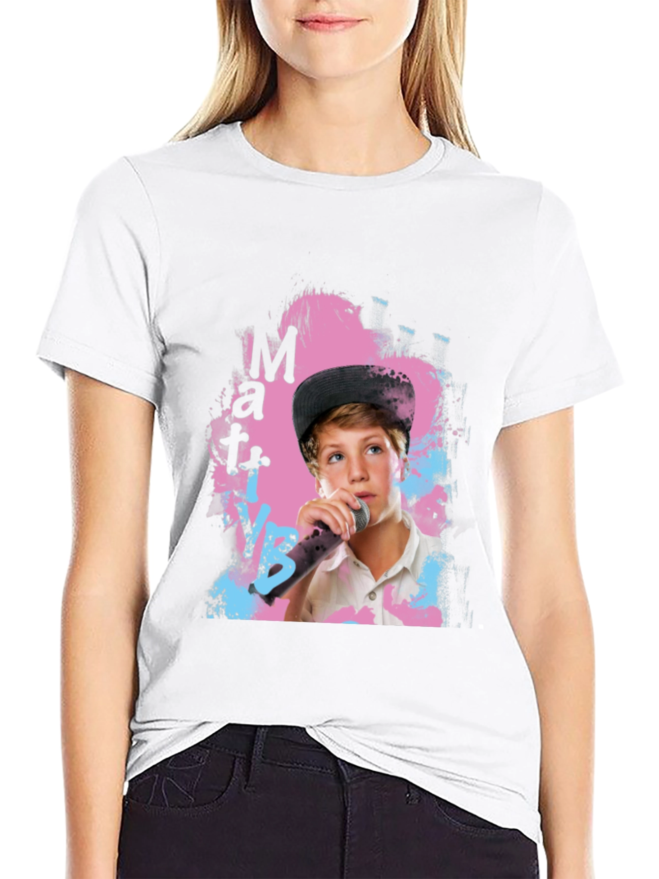 Matt VS Boy Graphic Tee - Black