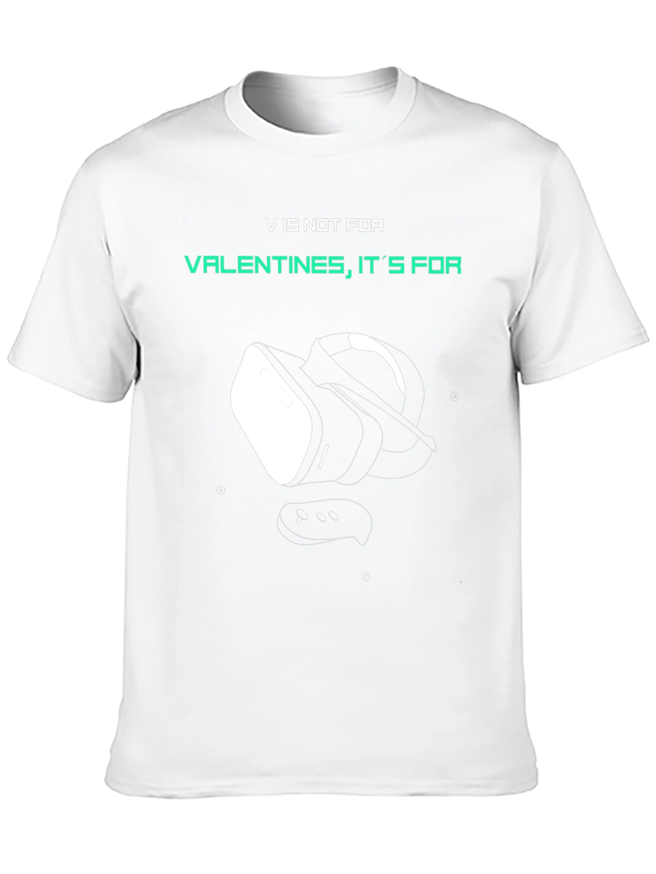 Gamer VR Valentines Day Black T-Shirt