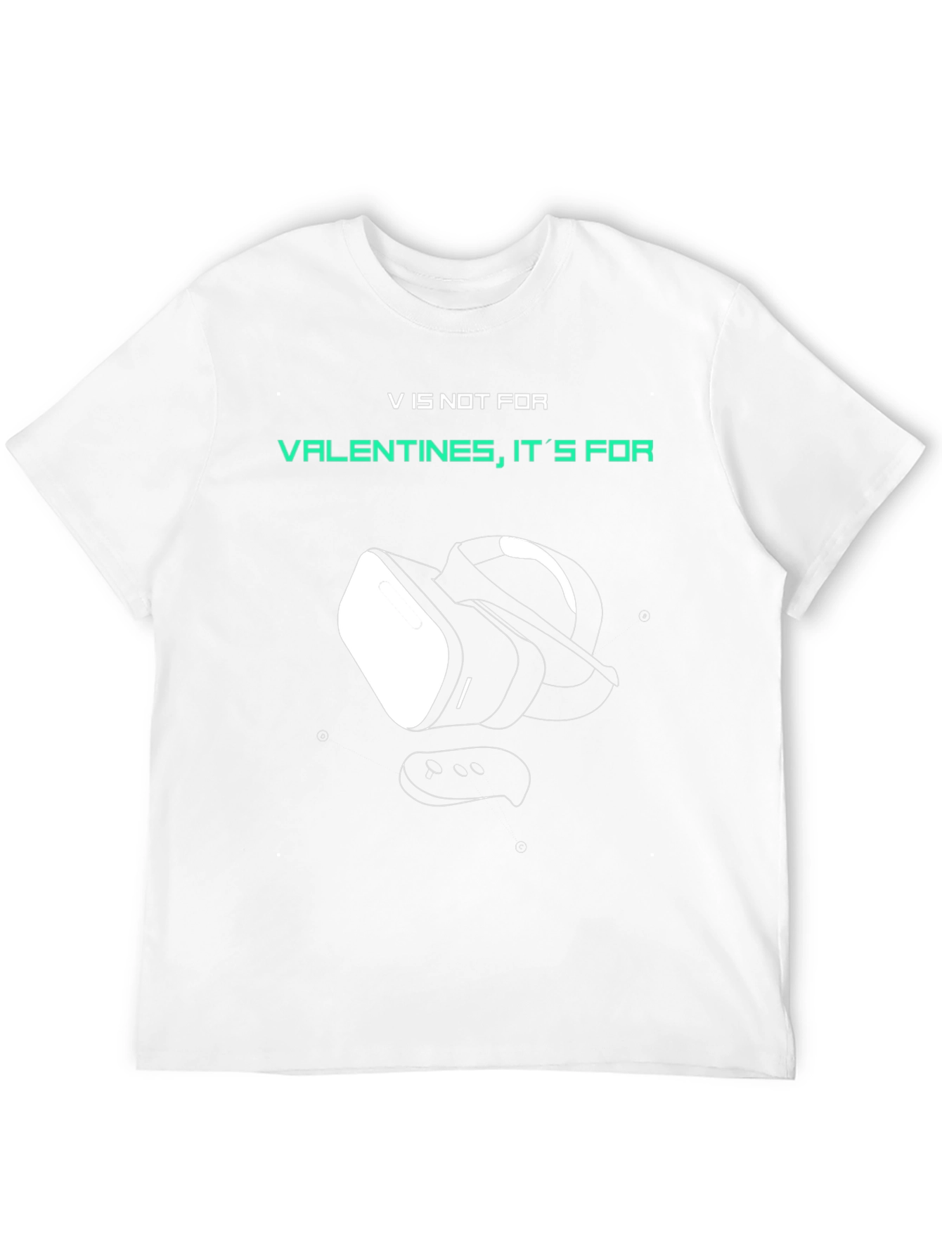 Gamer VR Valentines Day Black T-Shirt