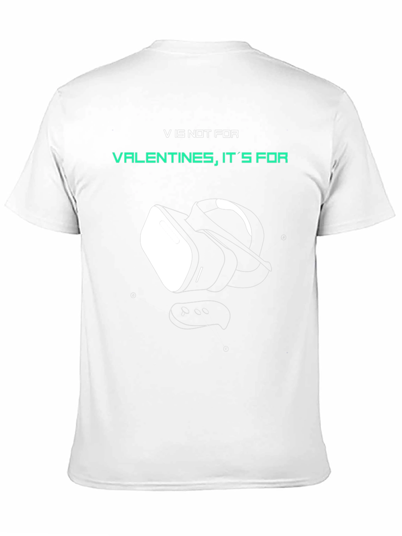 Gamer VR Valentines Day Black T-Shirt