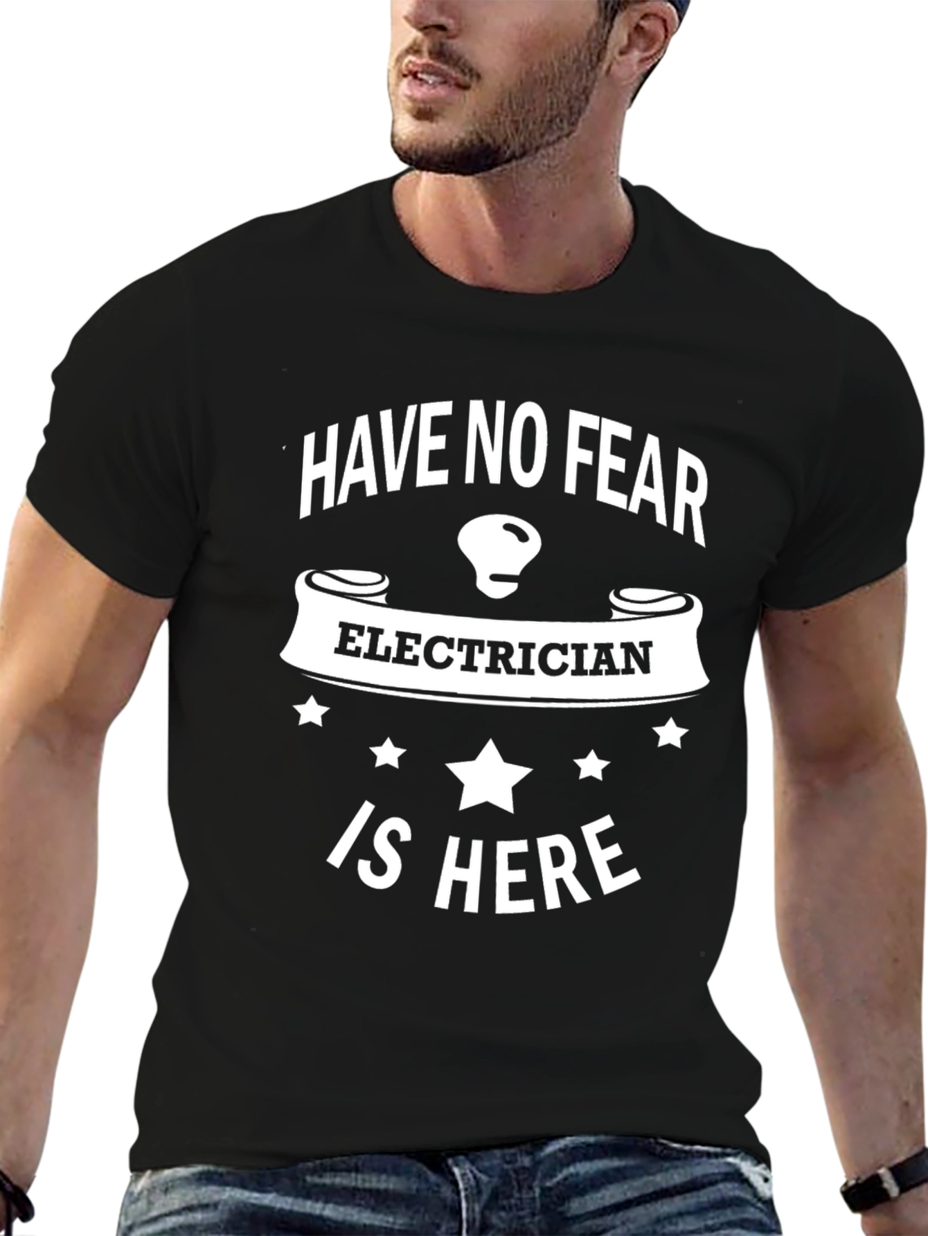 Electrician Humor T-Shirt - Have No Fear Design