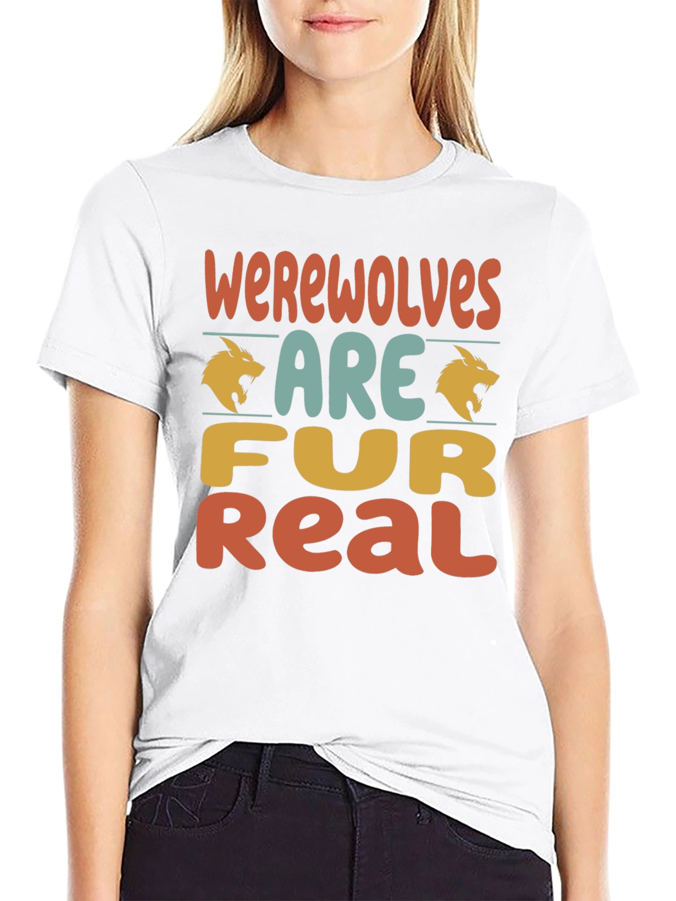 Werewolves Are Fur Real T-Shirt - Funny Graphic Tee