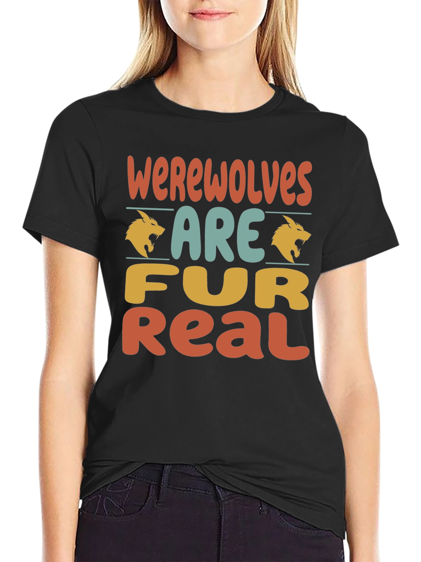 Werewolves Are Fur Real T-Shirt - Funny Graphic Tee