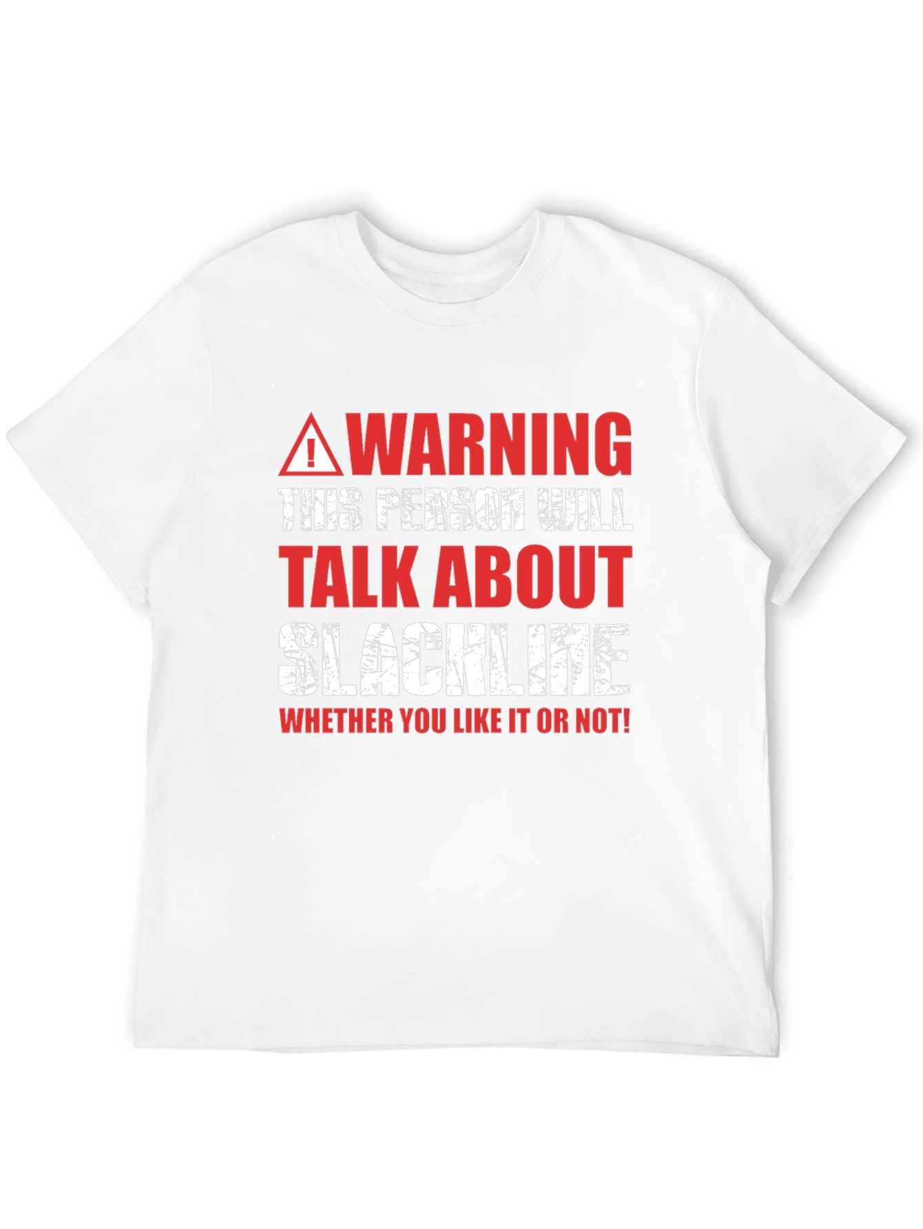 Warning Slackline T-Shirt - Talk About Slackline