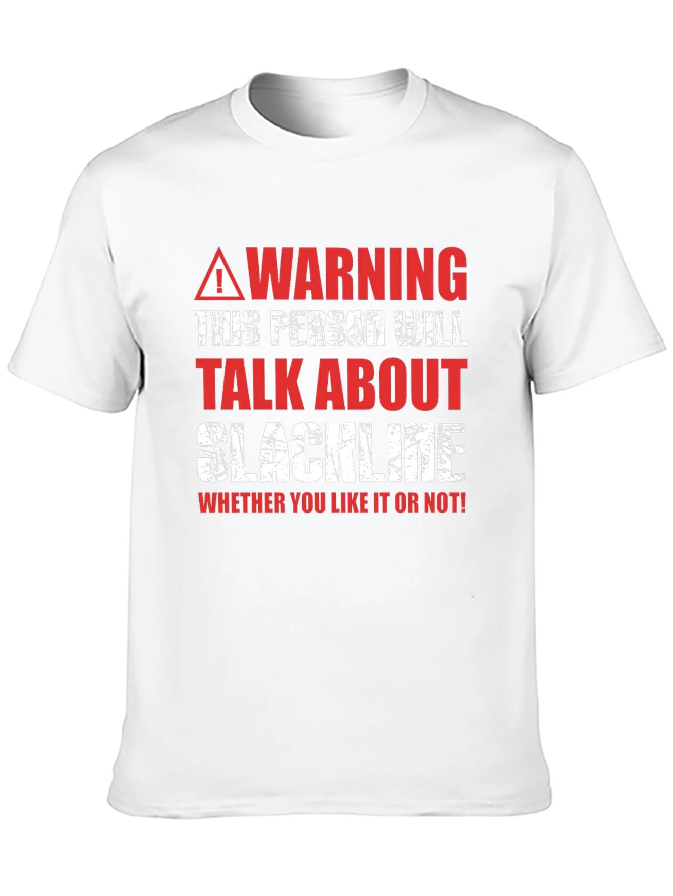 Warning Slackline T-Shirt - Talk About Slackline